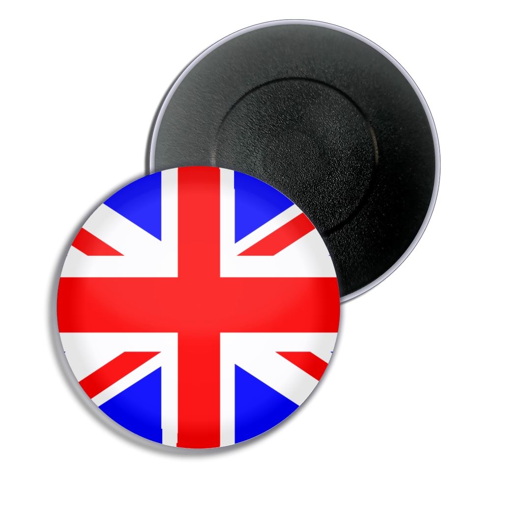 Union Jack UK Flagge Kühlschrankmagnet Knopf Abzeichen (25, 55 oder 77 mm) - Bild 3 von 4