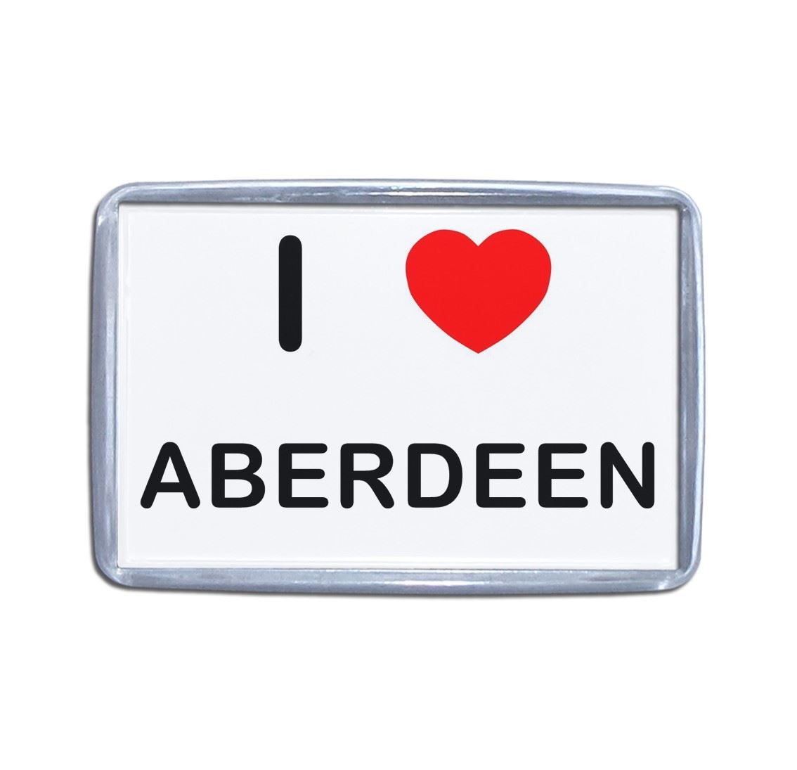 Aberdeen I Love Heart Plastic Fridge Magnet (S, M, L, XL) - Picture 7 of 10