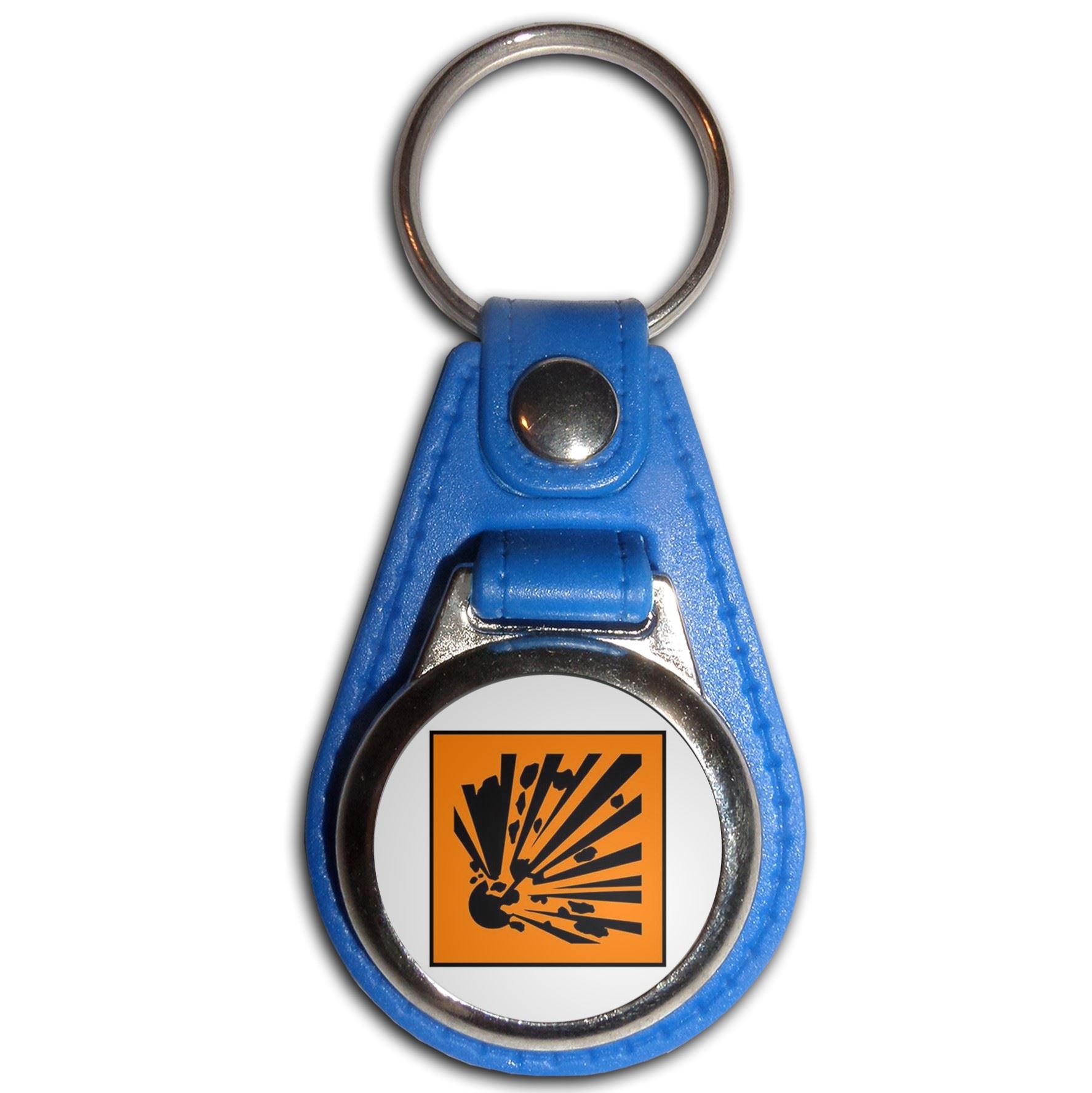 Explosives Plastic Medallion Key Ring (61mm x 38mm) - Picture 5 of 12