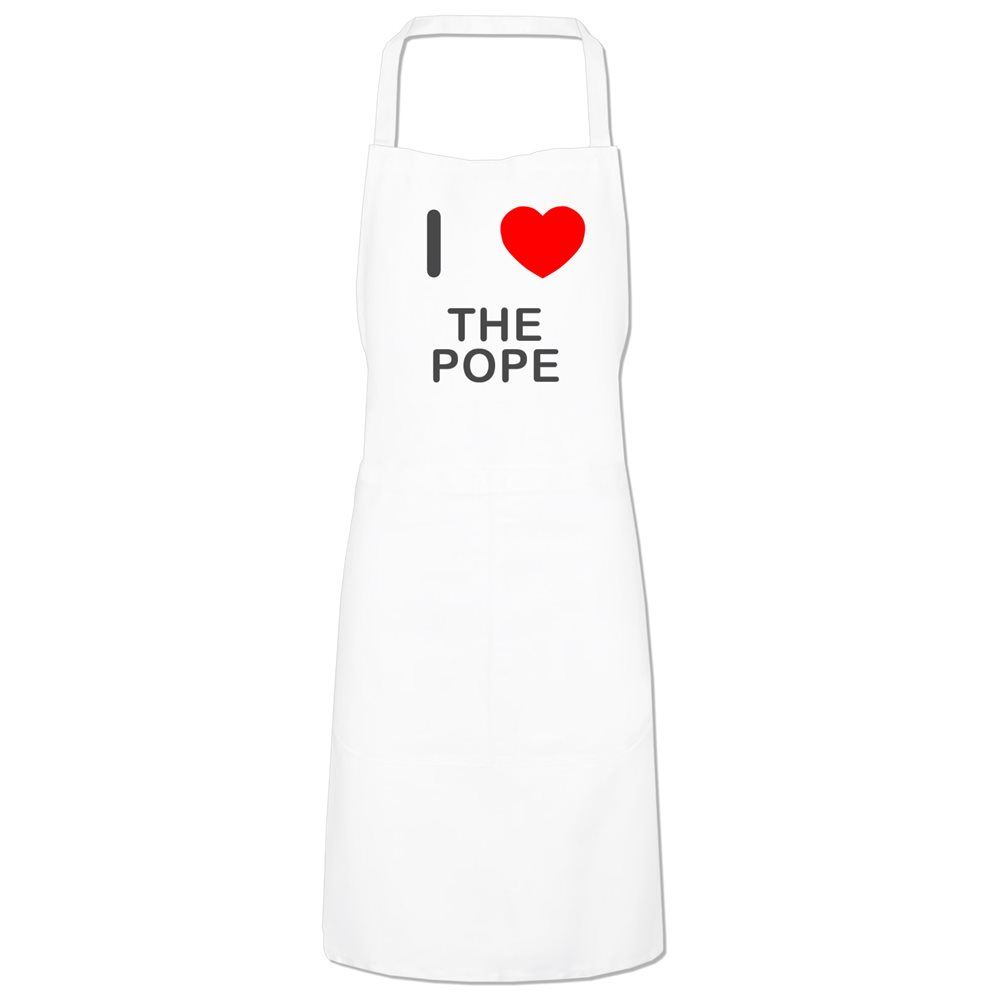 The Pope I Love Küchenschürze Latz mit verstellbarem Hals und Krawatten - Bild 9 von 10