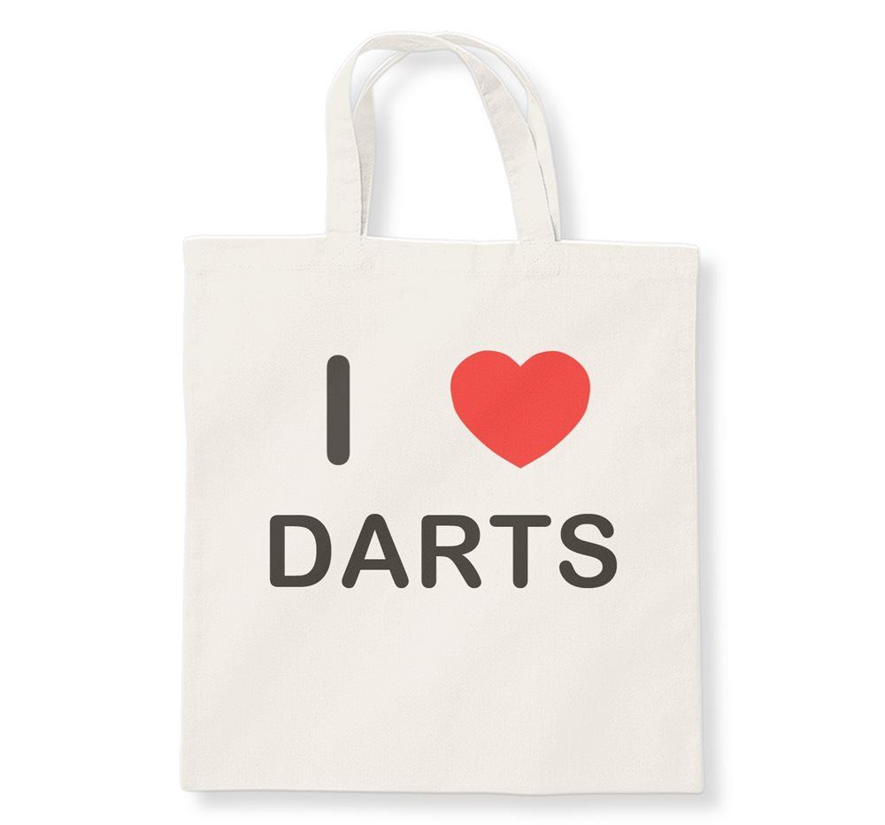 Borsa shopping Darts I Love in cotone riutilizzabile - Foto 3 di 8
