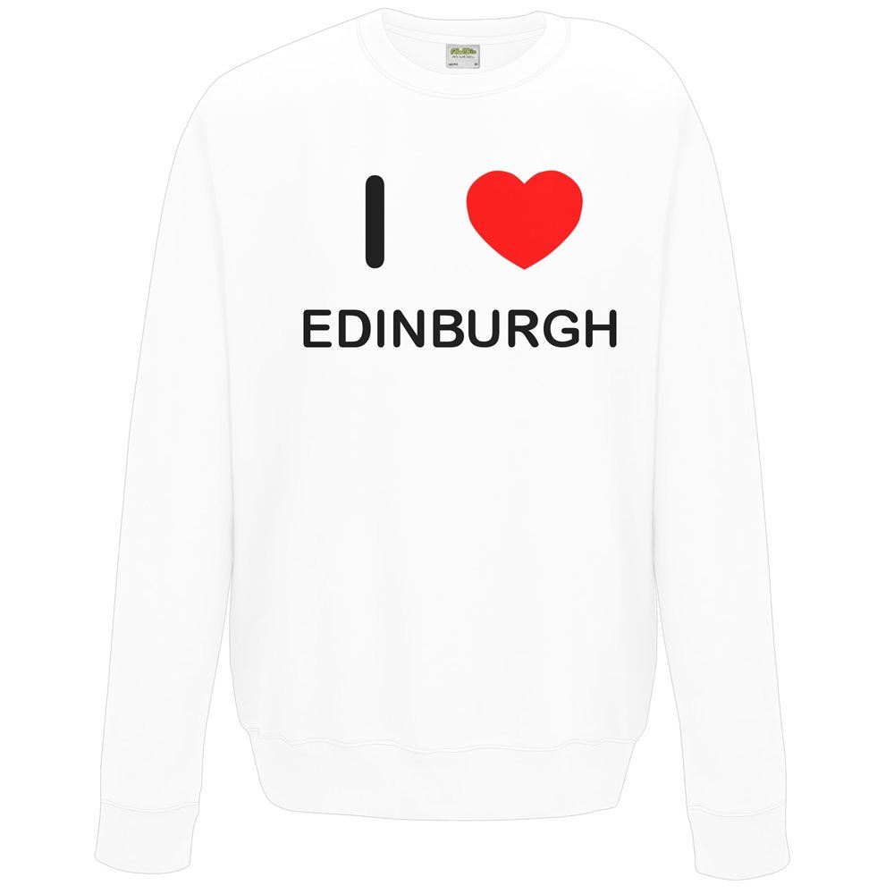 Edinburgh I Love Sweater Pullover Erwachsene Rundhals Langarm Sweatshirt - Bild 27 von 34