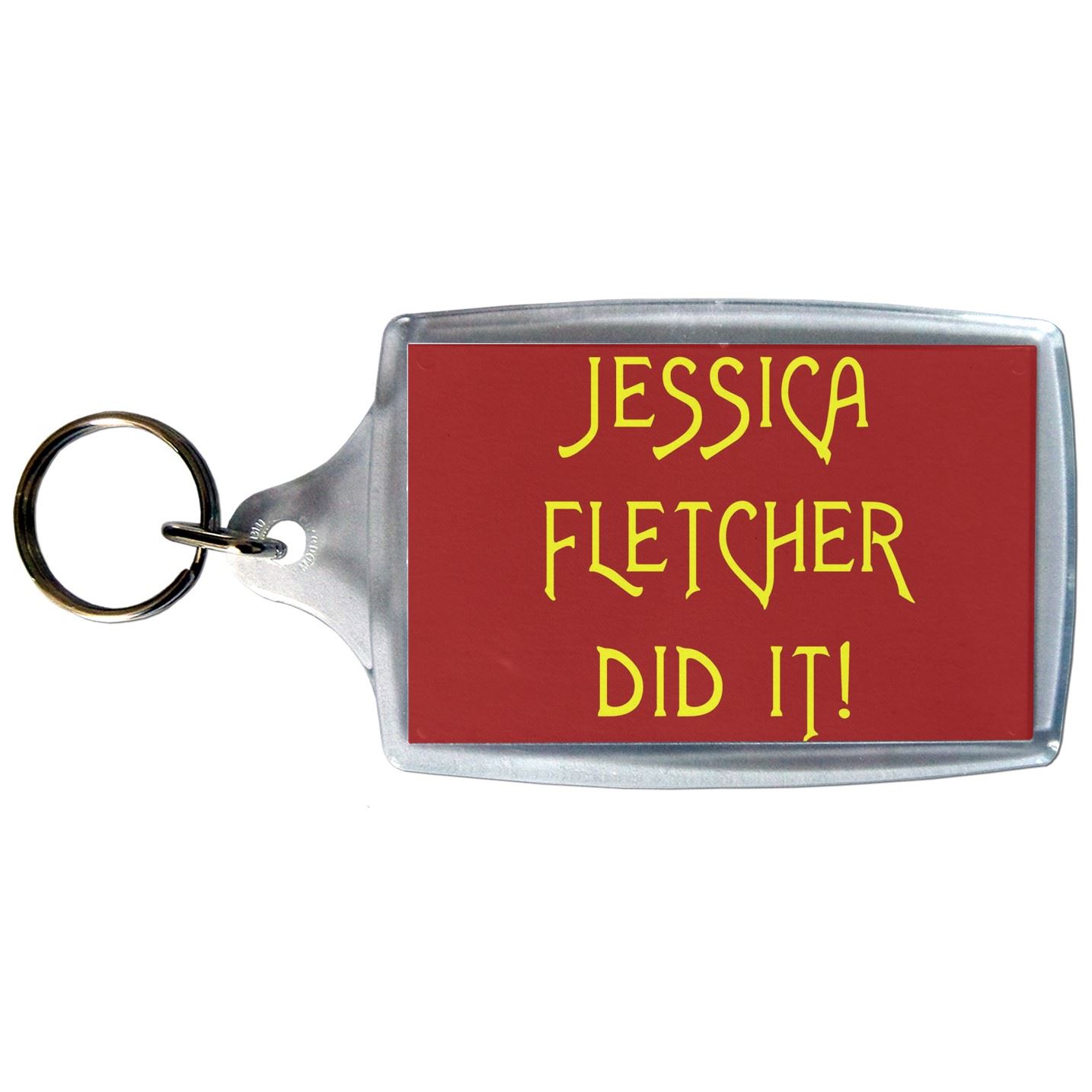 Jessica Fletcher Did It - Llavero de plástico transparente tamaño a elección nuevo - Imagen 3 de 8
