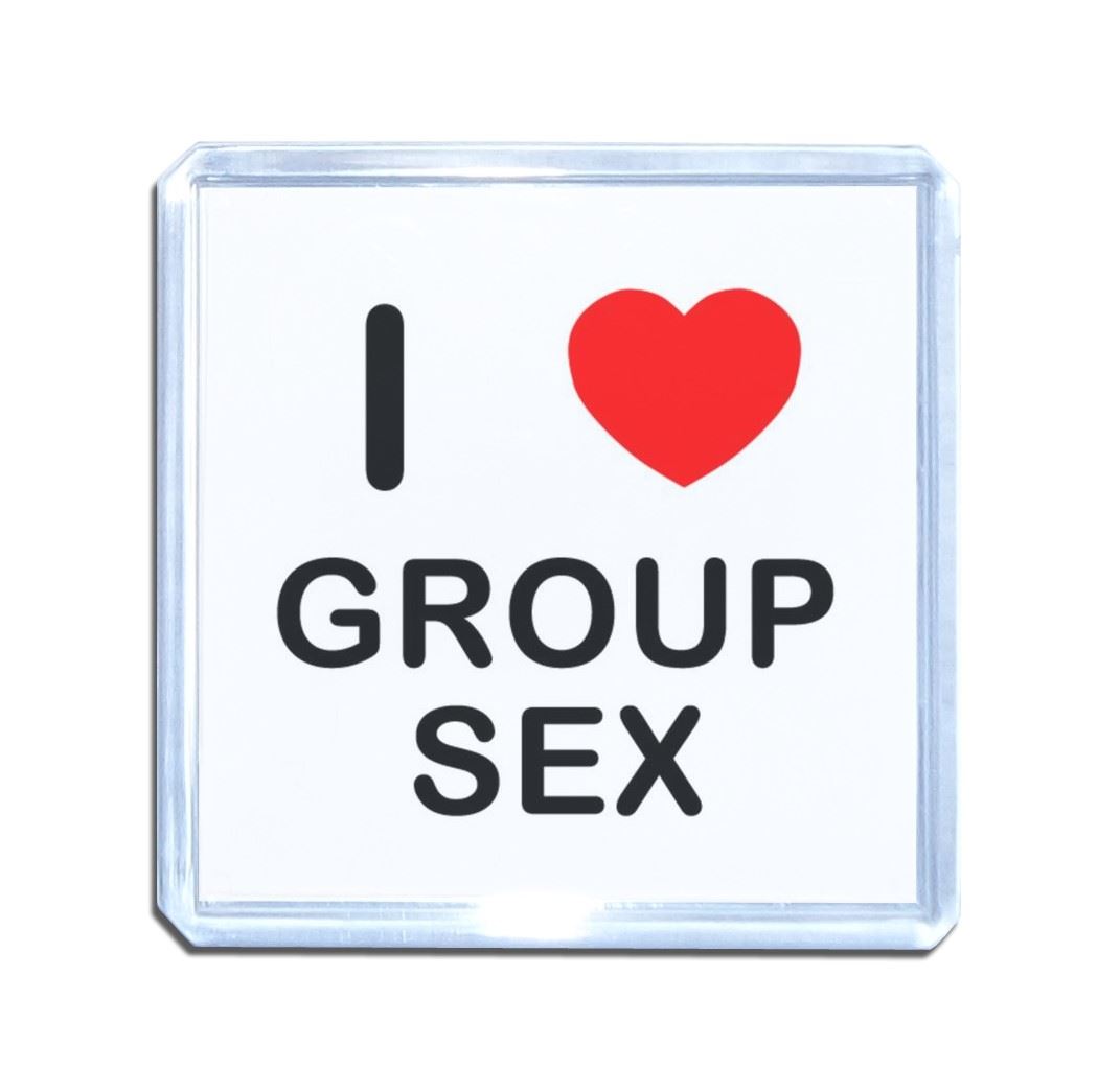 Gruppensex I Love Herz Kunststoff Kühlschrankmagnet (S, M, L, XL) - Bild 9 von 10