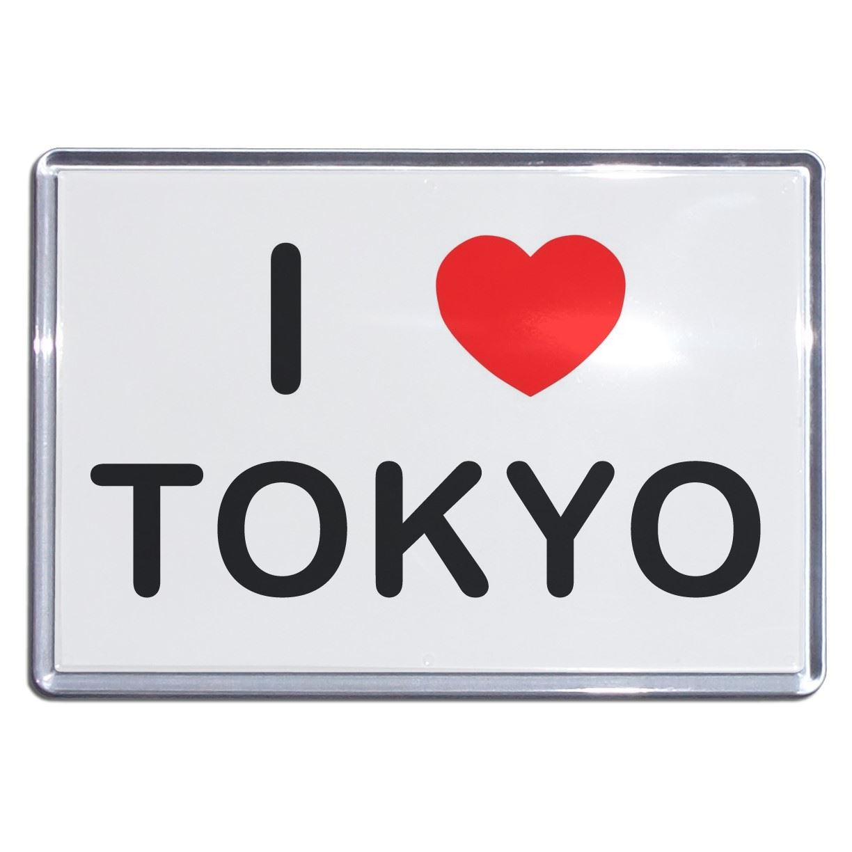 Tokyo I Love Herz Kunststoff Kühlschrankmagnet (S, M, L, XL) - Bild 3 von 10