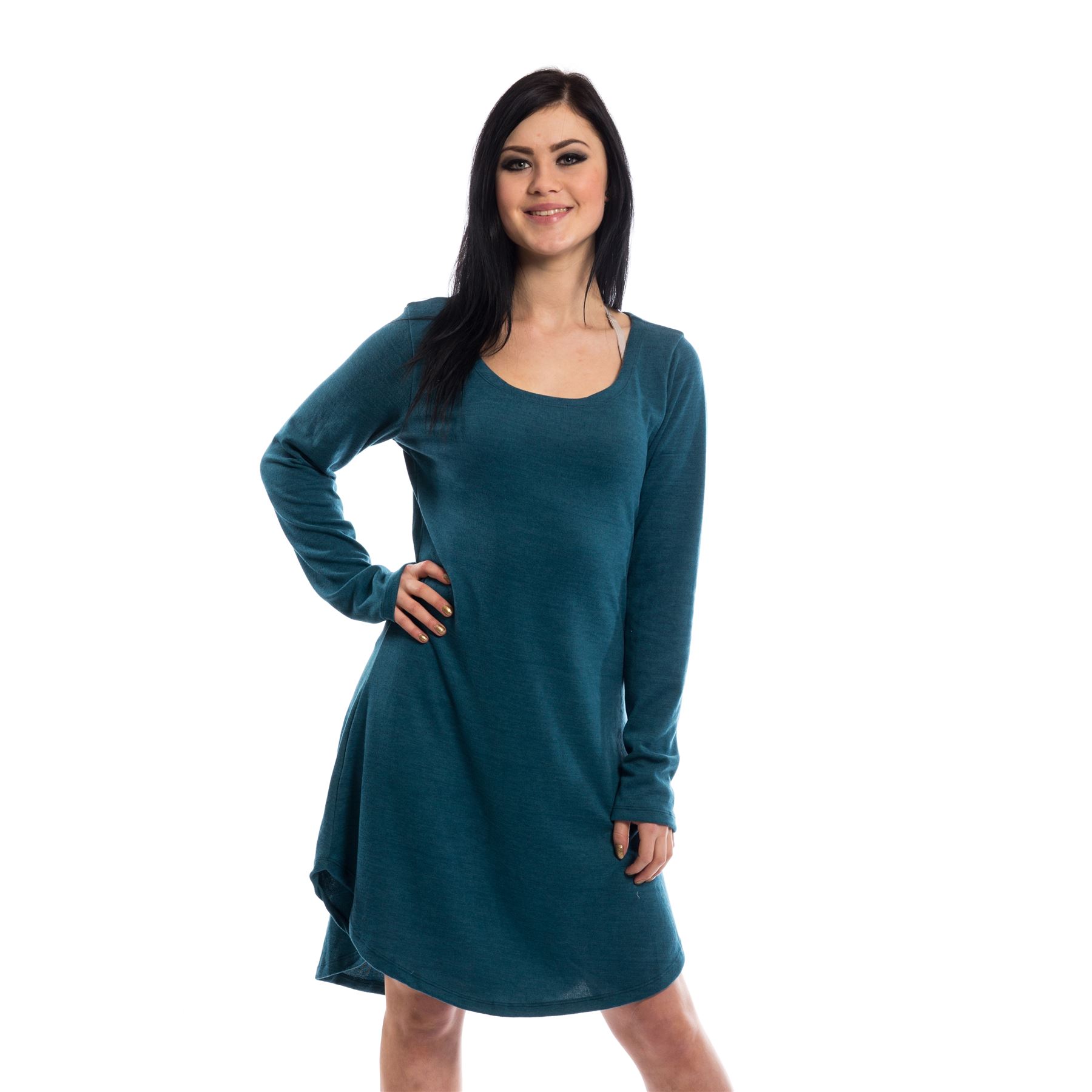 Innocent Lifestyle Winter Dress Ladies Teal Goth Emo Punk | eBay UK