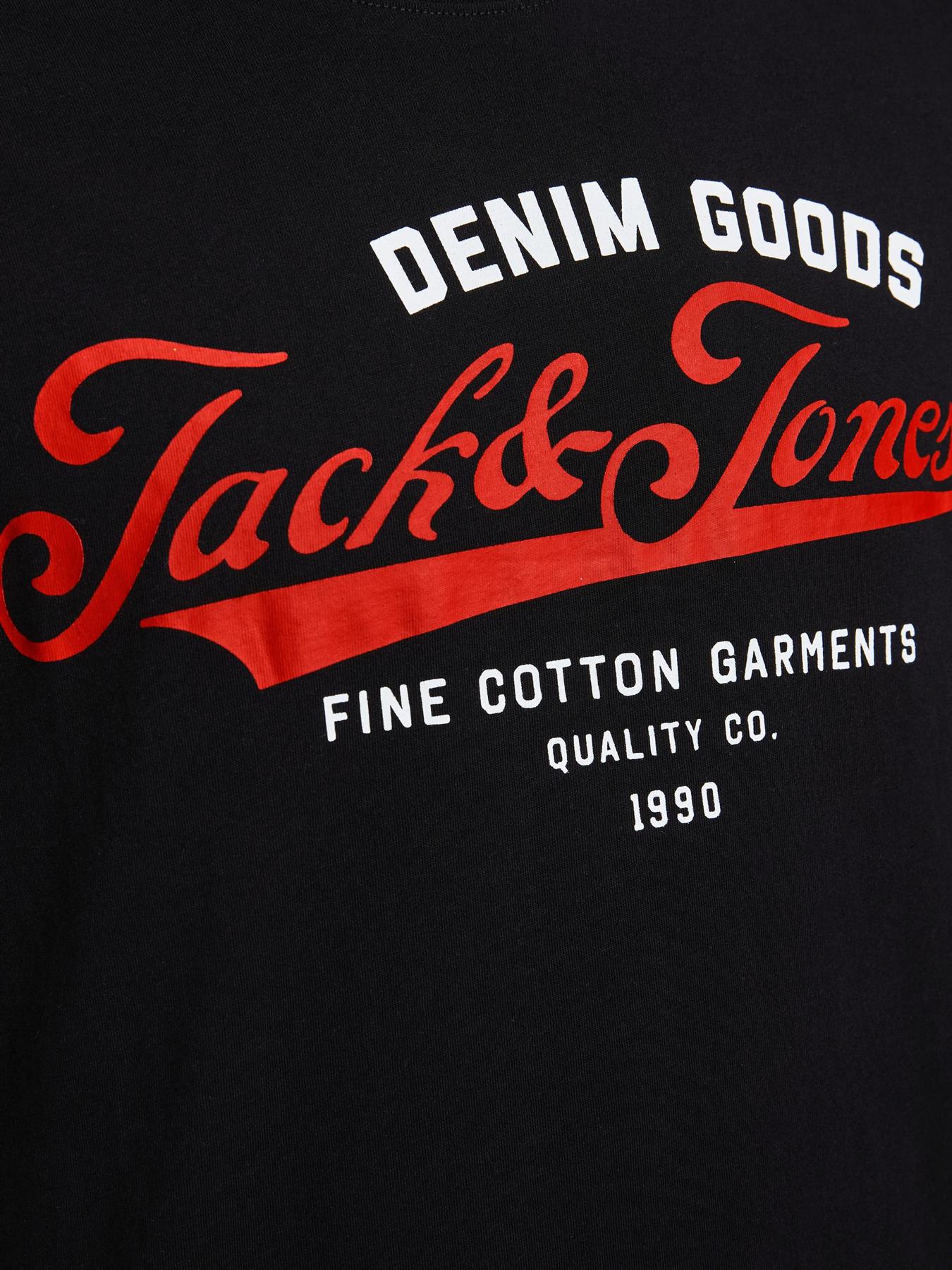 Jack and Jones Men's Slim Fit T-shirt Logo Printed Short Sleeve Cotton Crew Neck - Picture 18 of 37