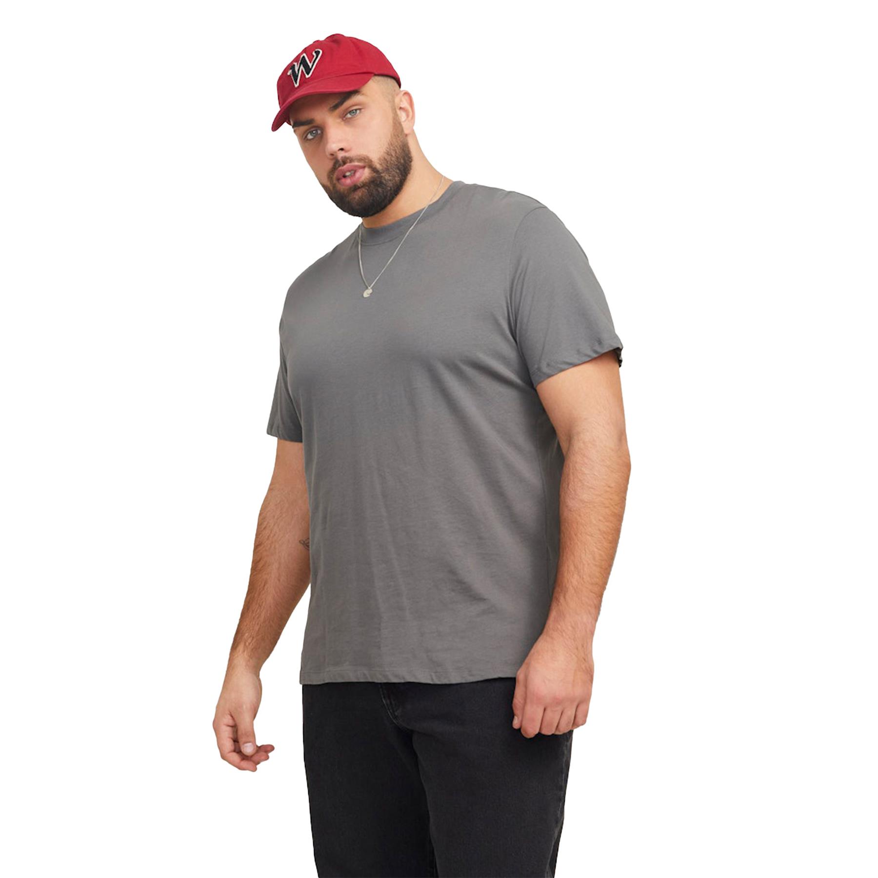 Jack & Jones Mens Plus Size Plain T-Shirt Short Sleeve Casual Cotton Tee for Men - Picture 25 of 29