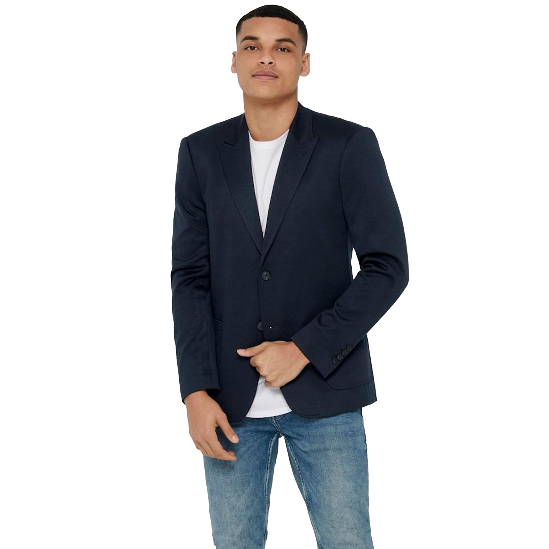 Only & Sons Hombres Blazer Informal Formal Fiesta Oficina Ropa Traje, Tallas-S a 2XL - Imagen 12 de 14