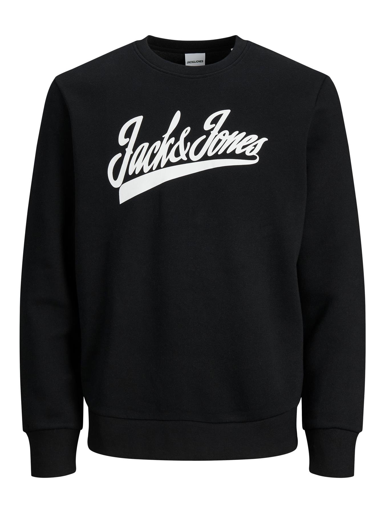 Jack and Jones Men's Crew Neck Pullover Sweatshirt Casual Winter Logo