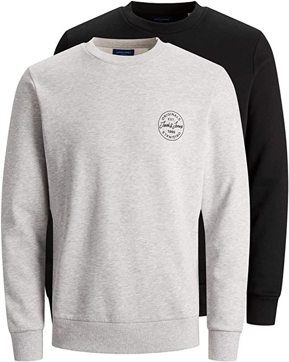 Jack and Jones Para hombre 2 Pack Cuello Redondo Mangas Largas Pullover  Suéter De Invierno S-XXL | eBay