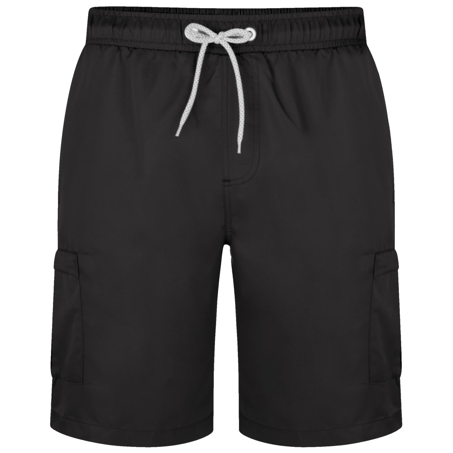 Kam Mens Plus Size Swim Shorts, Drawstring Waist Cargo Short for Men, UK 2XL-8XL