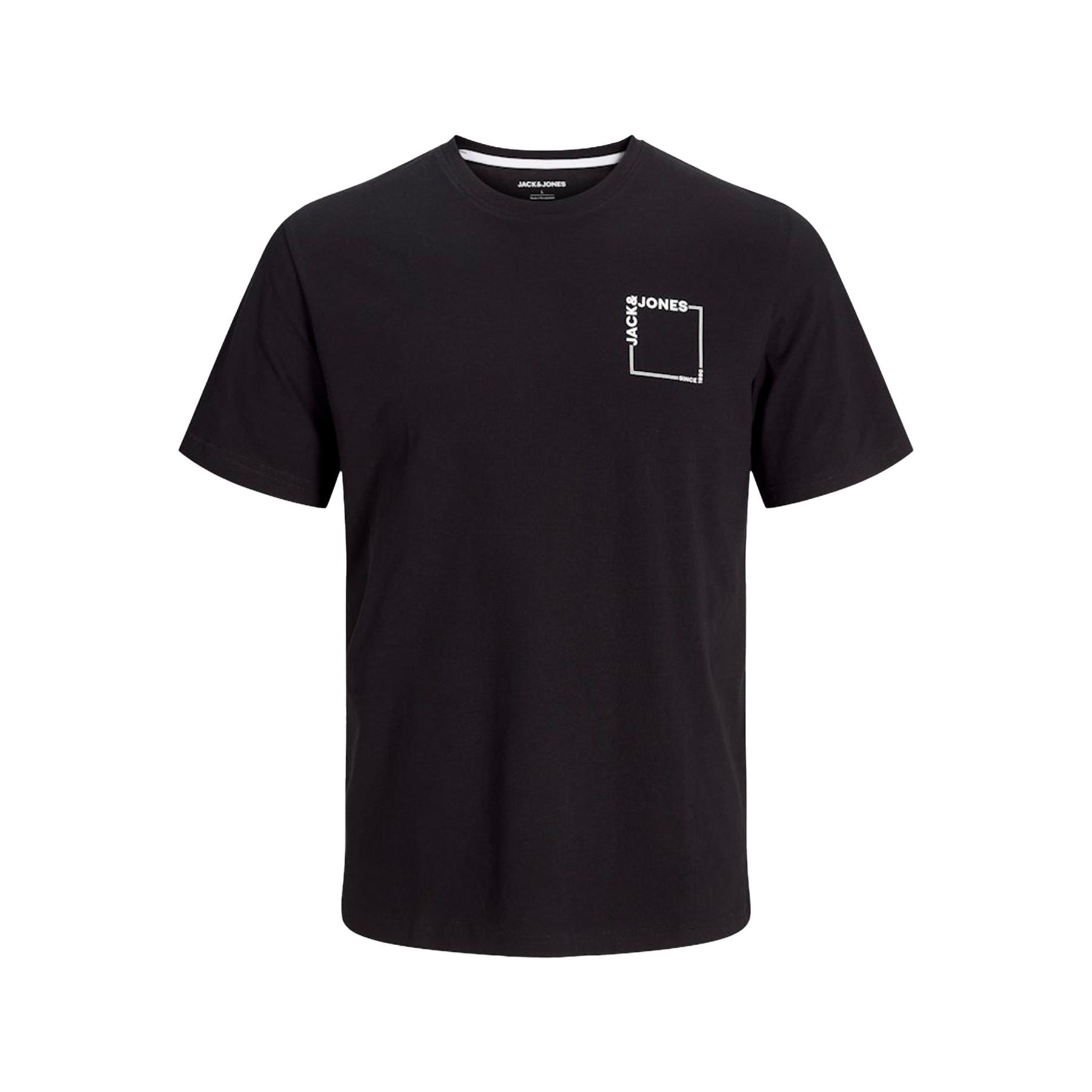 Jack & Jones Mens Short Sleeve T-Shirt Casual Crew Neck Top with Chest Logo - Picture 9 of 17