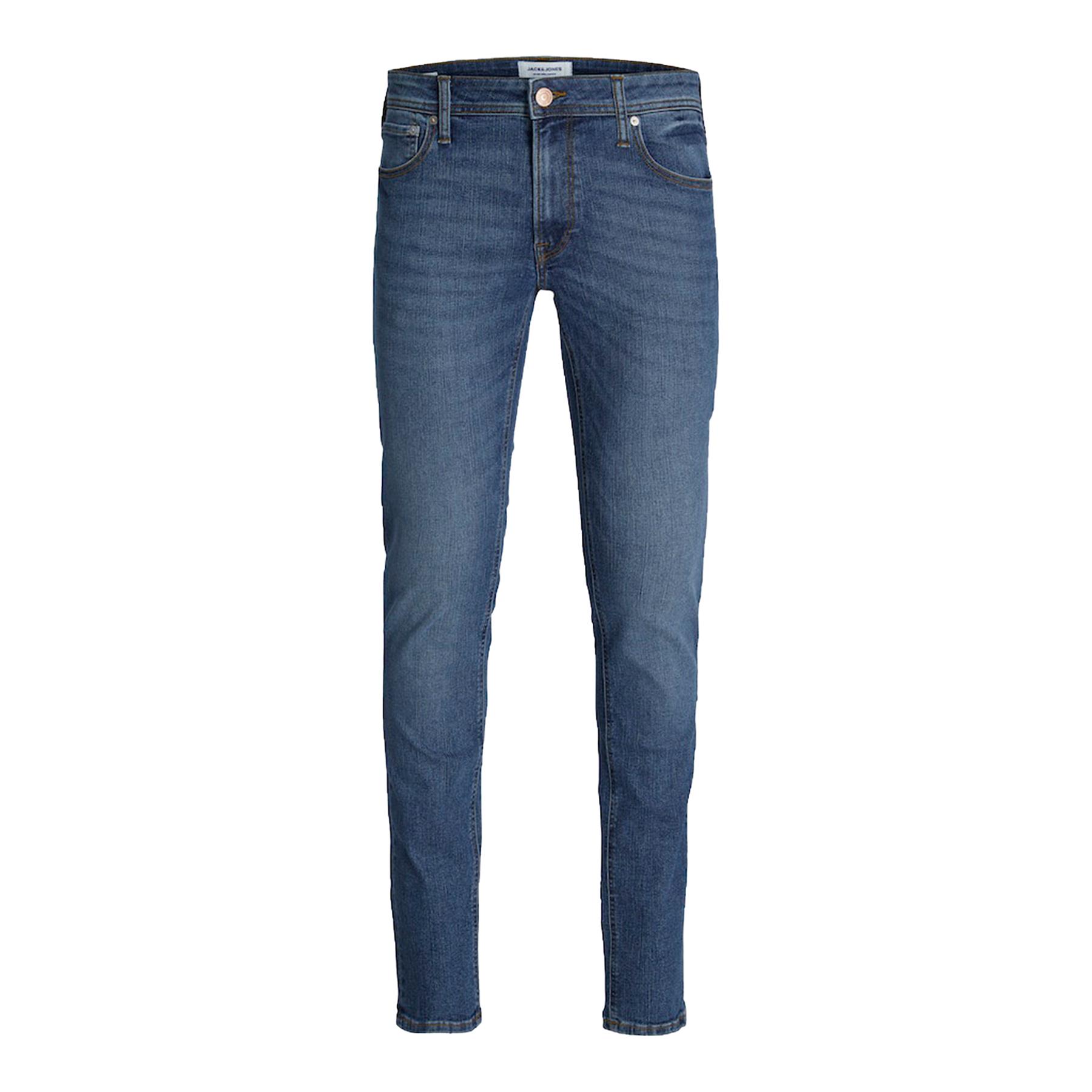 Jack & Jones Mens Slim Fit Blue Jeans Comfortable Denim Pant for Men, 28W to 38W - Picture 2 of 5