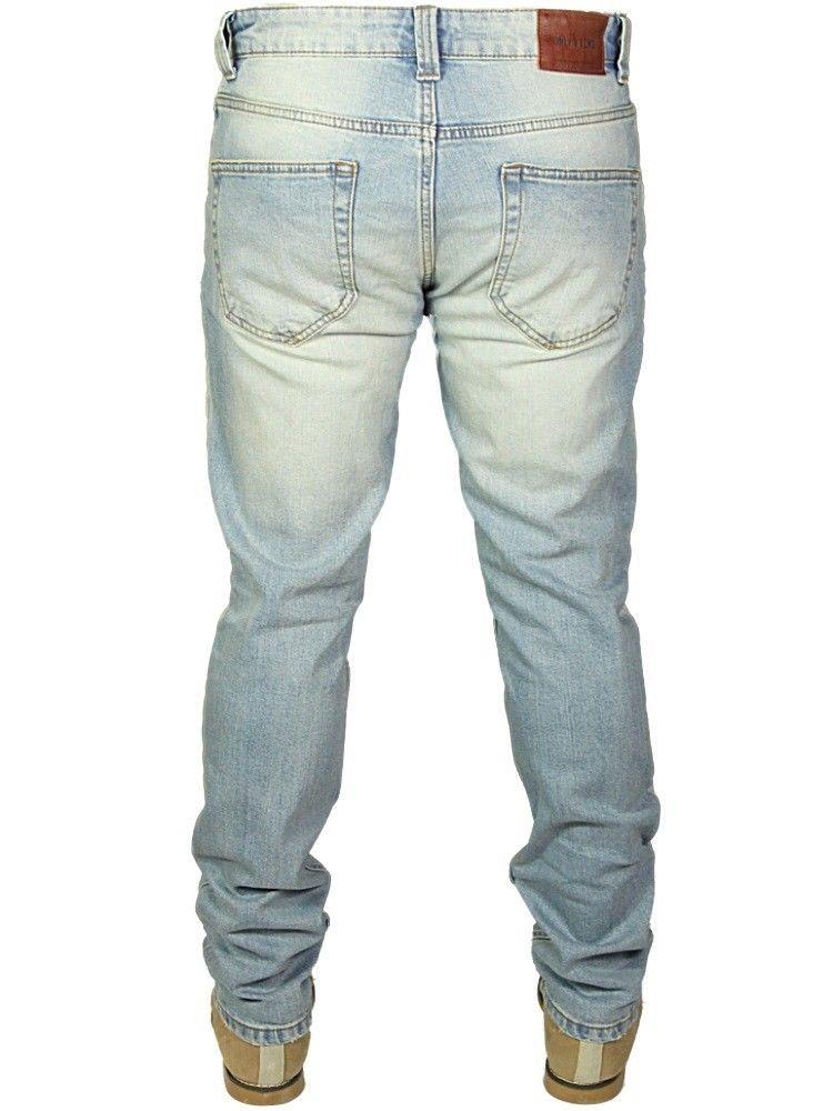 Pantalones de mezclilla inteligentes informales elásticos informales de pierna recta para hombre Only and Sons de ajuste ajustado - Imagen 10 de 10