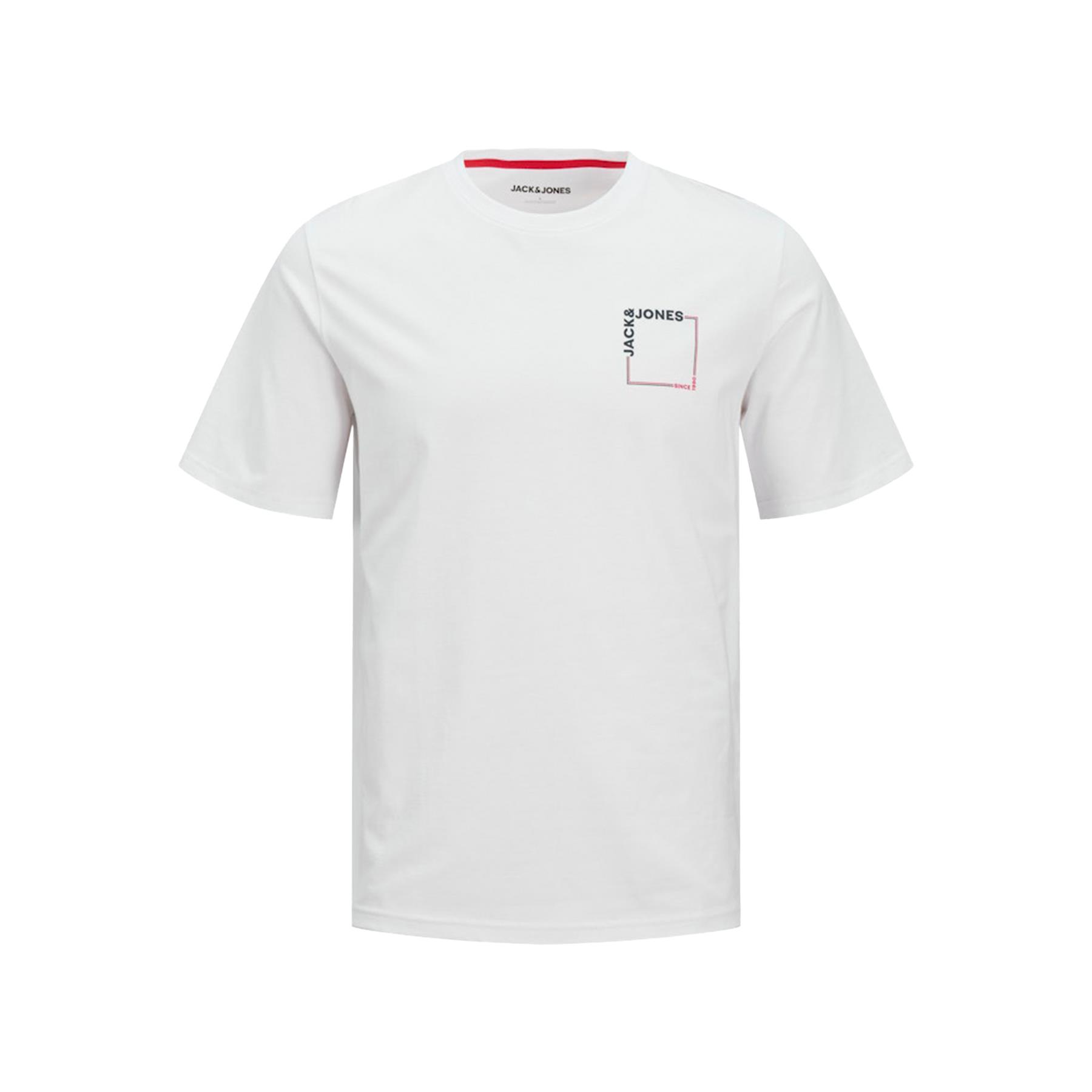 Jack & Jones Mens Short Sleeve T-Shirt Casual Crew Neck Top with Chest Logo - Picture 17 of 17