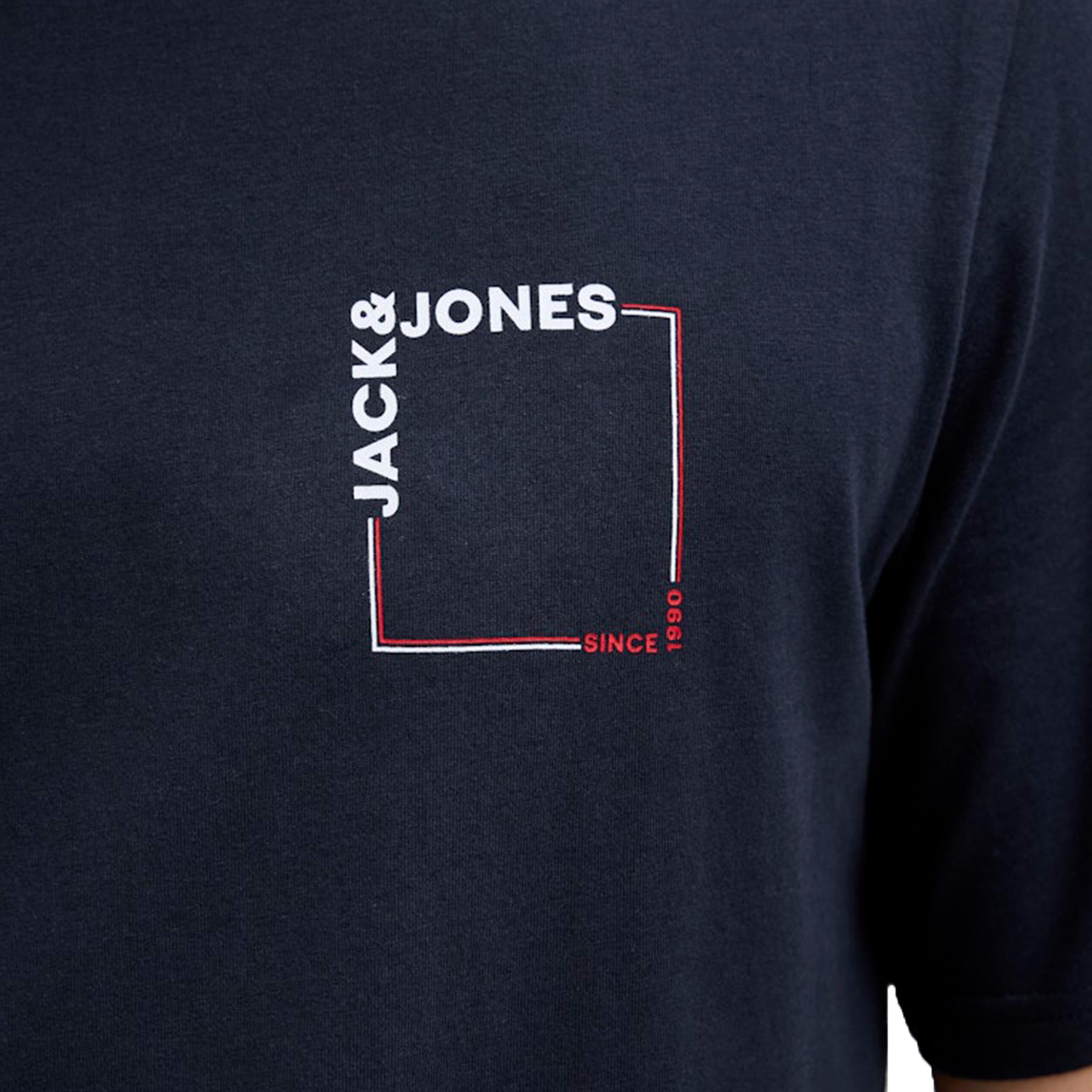 Jack & Jones Mens Short Sleeve T-Shirt Casual Crew Neck Top with Chest Logo - Picture 5 of 17