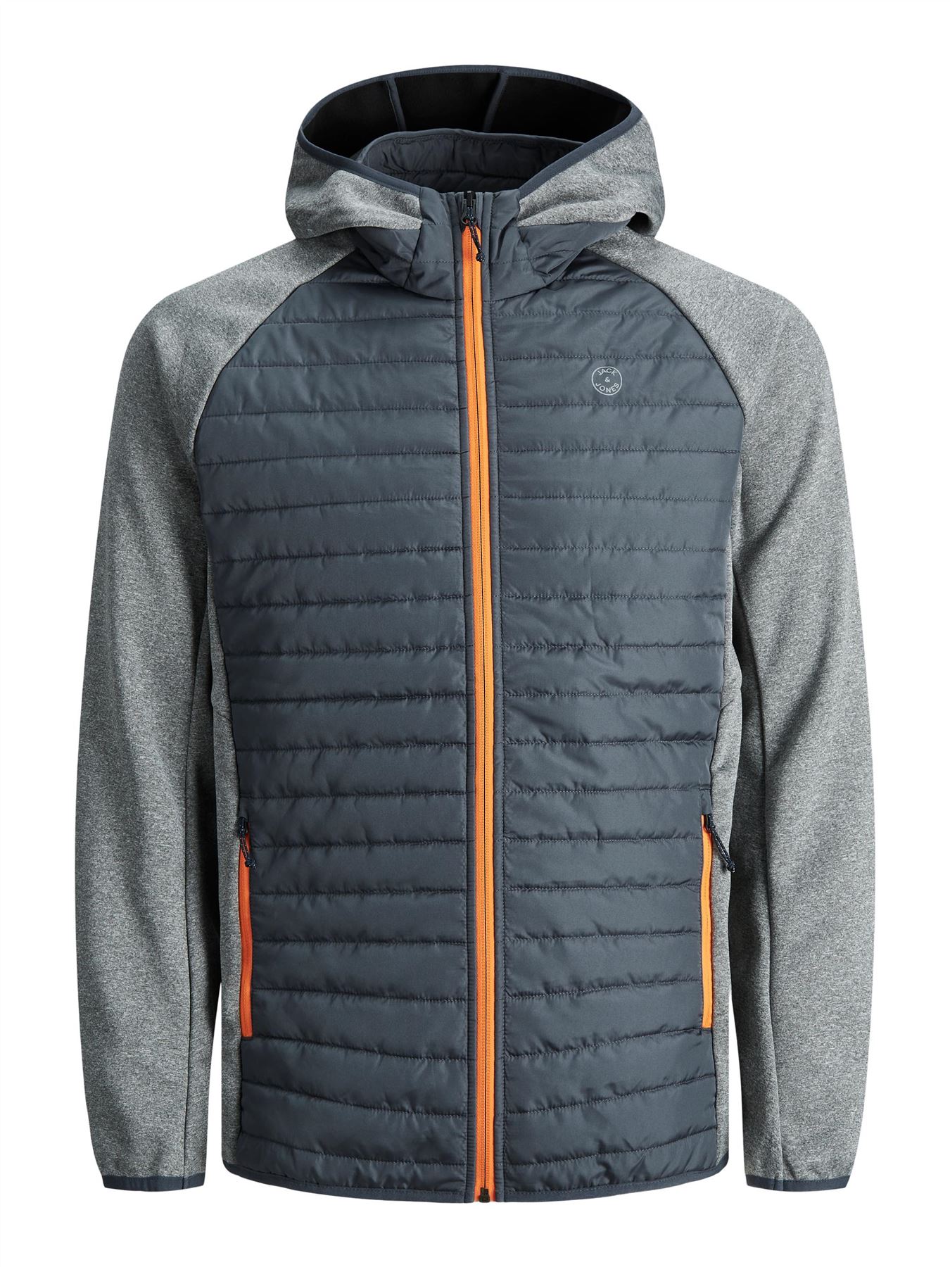 Jack & Jones Men's Puffer Jacket Regular Fit Zip Up Hooded Long Sleeve Men Coat | eBay