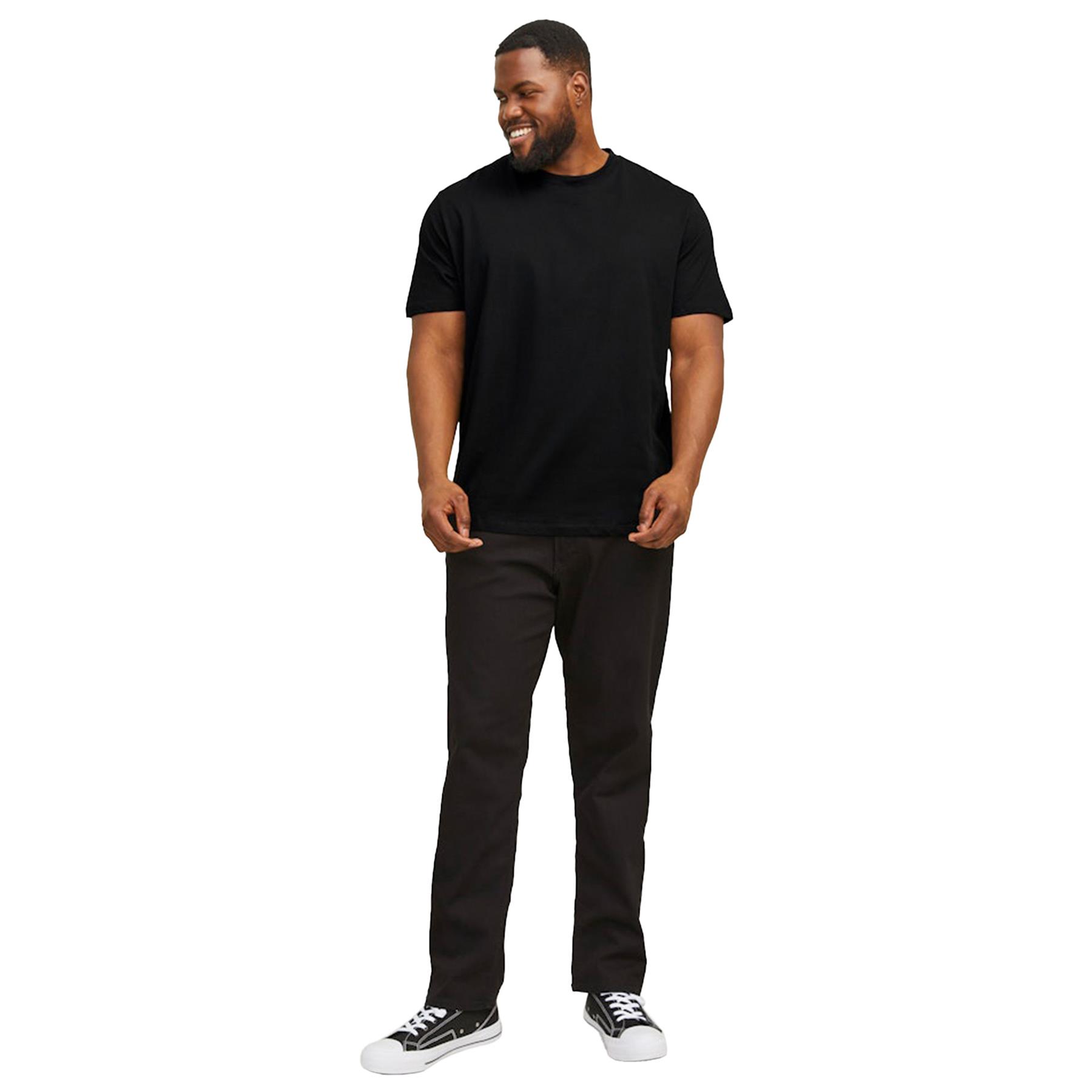 Jack & Jones Mens Plus Size Plain T-Shirt Short Sleeve Casual Cotton Tee for Men - Picture 12 of 29