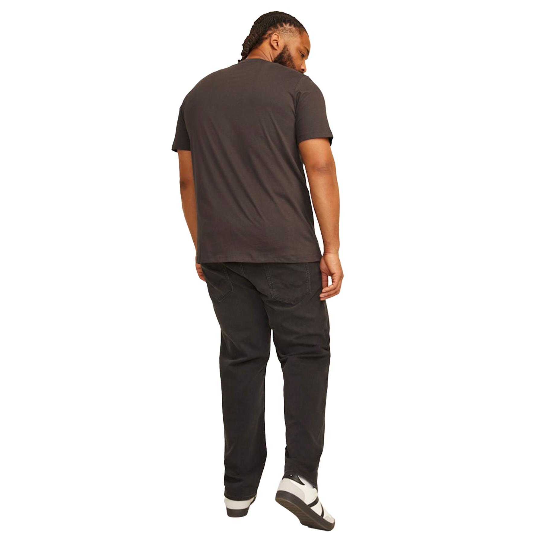 Jack & Jones Mens Plus Size Plain T-Shirt Short Sleeve Casual Cotton Tee for Men - Picture 6 of 29