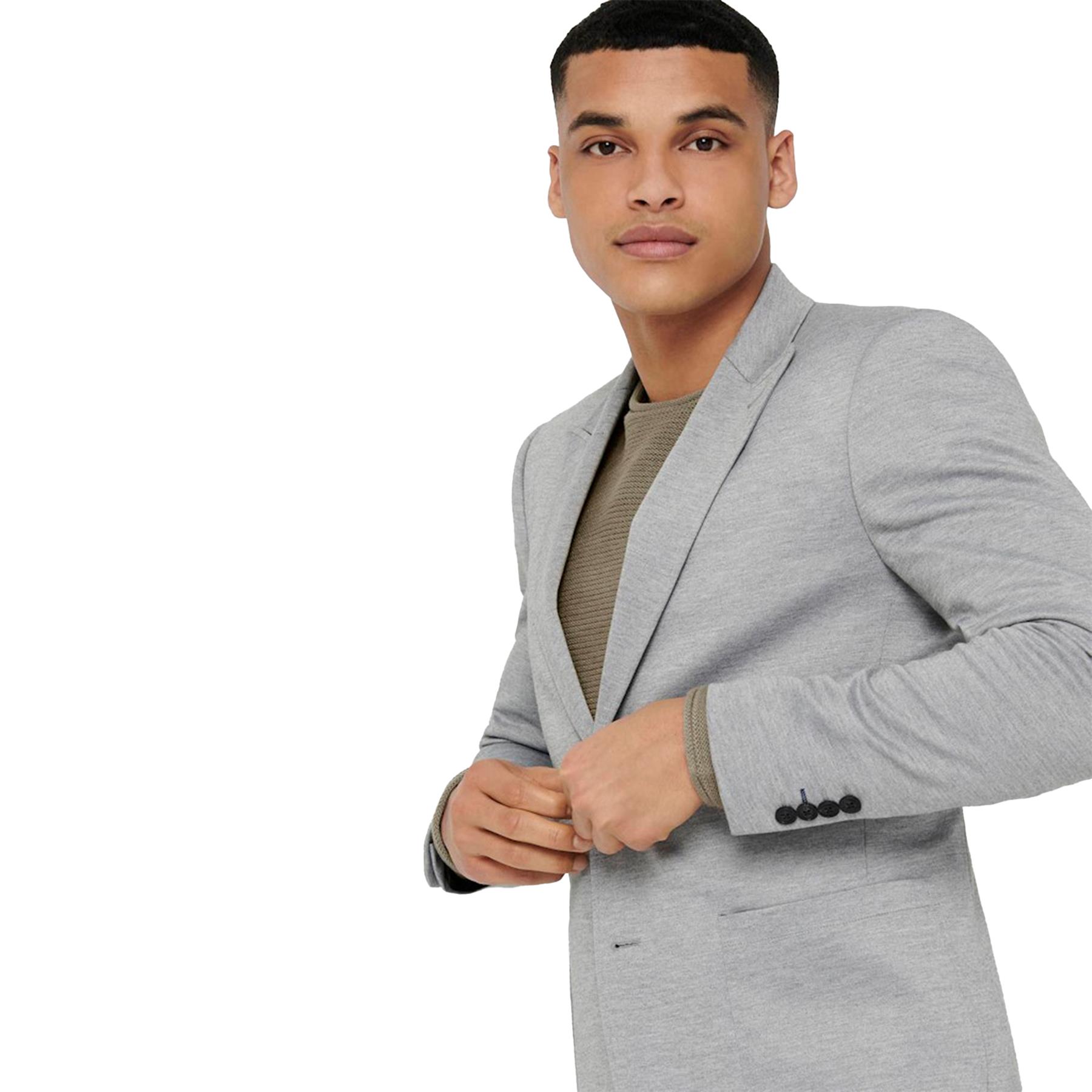 Only & Sons Hombres Blazer Informal Formal Fiesta Oficina Ropa Traje, Tallas-S a 2XL - Imagen 6 de 14