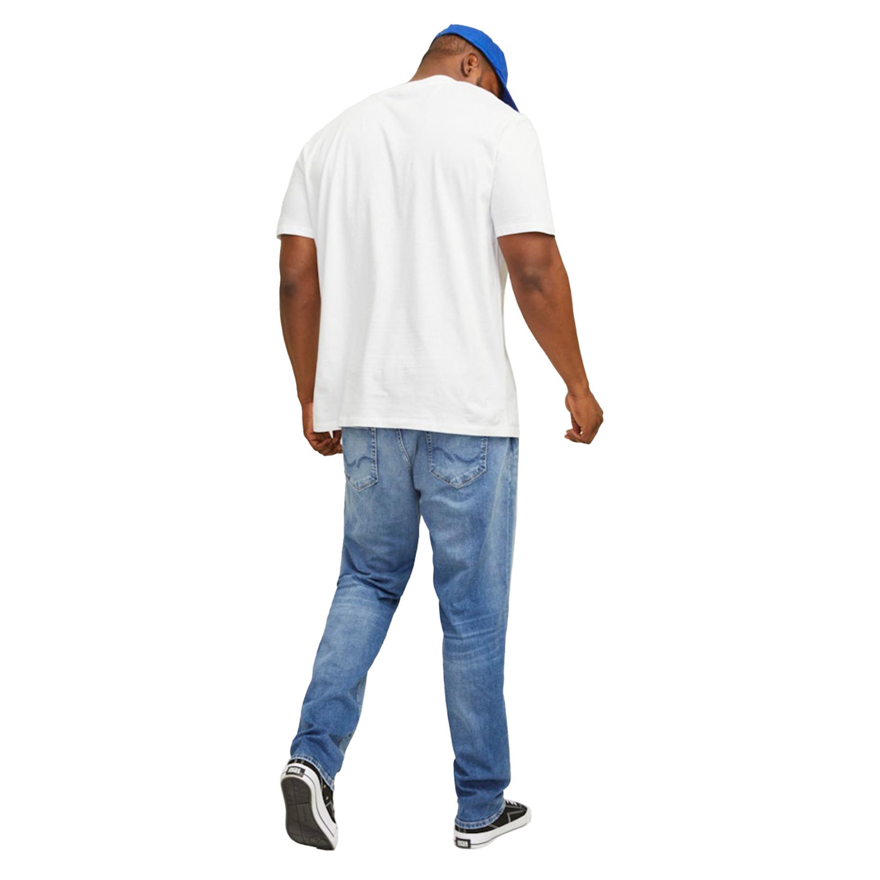 Jack & Jones Mens Plus Size Plain T-Shirt Short Sleeve Casual Cotton Tee for Men - Picture 19 of 29