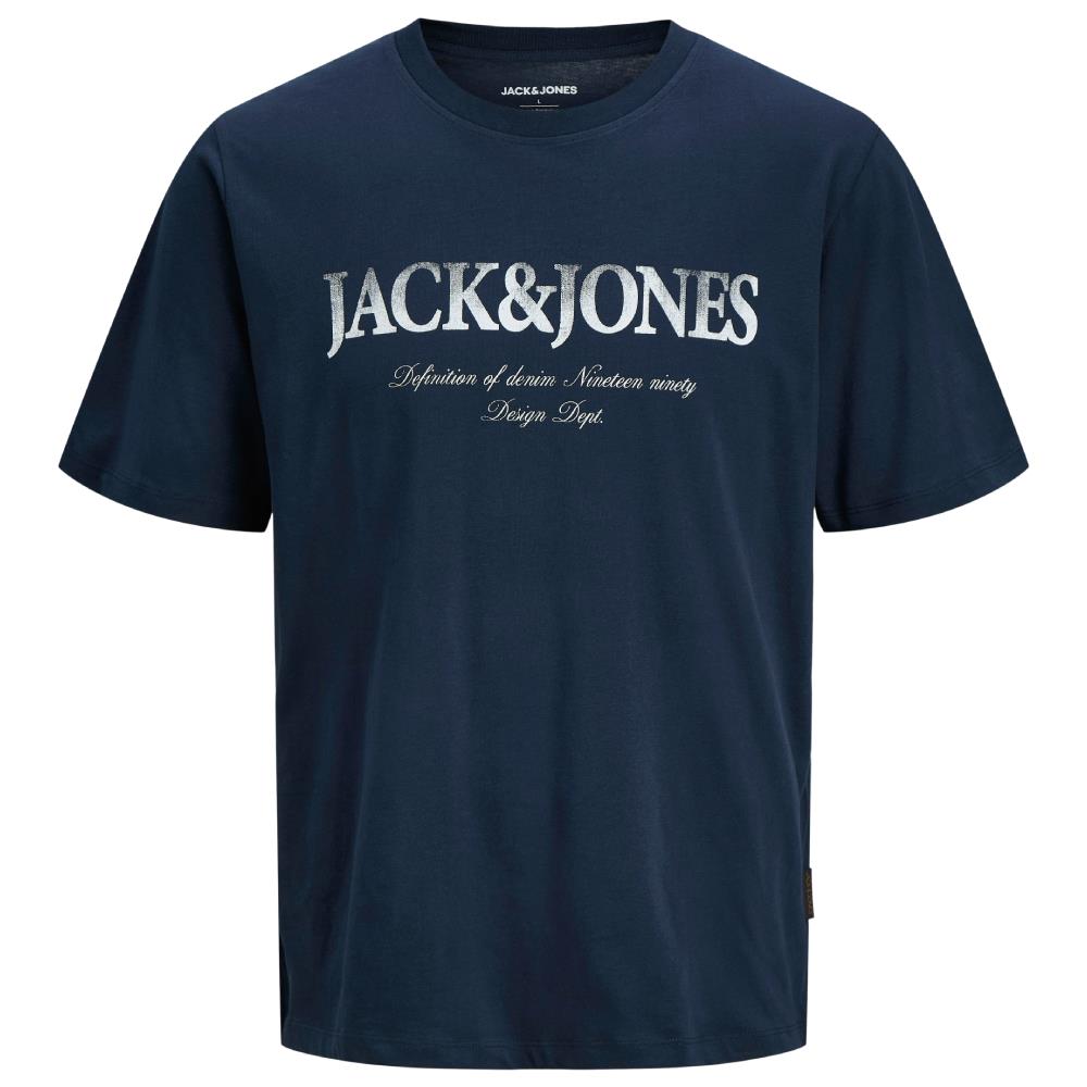 Jack & Jones Men’s Logo Print T-Shirt Short Sleeve Crew Neck Regular Fit T Tops