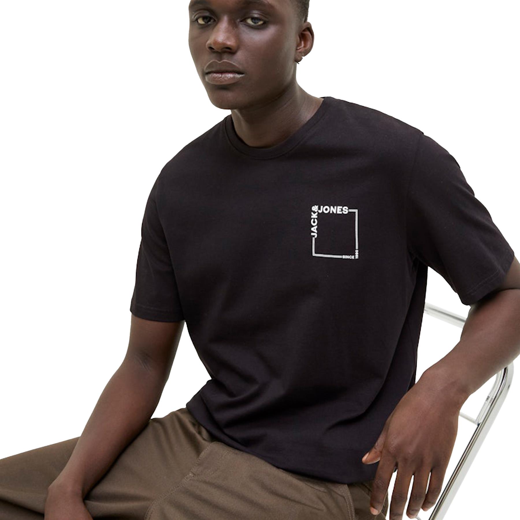 Jack & Jones Mens Short Sleeve T-Shirt Casual Crew Neck Top with Chest Logo - Picture 12 of 17