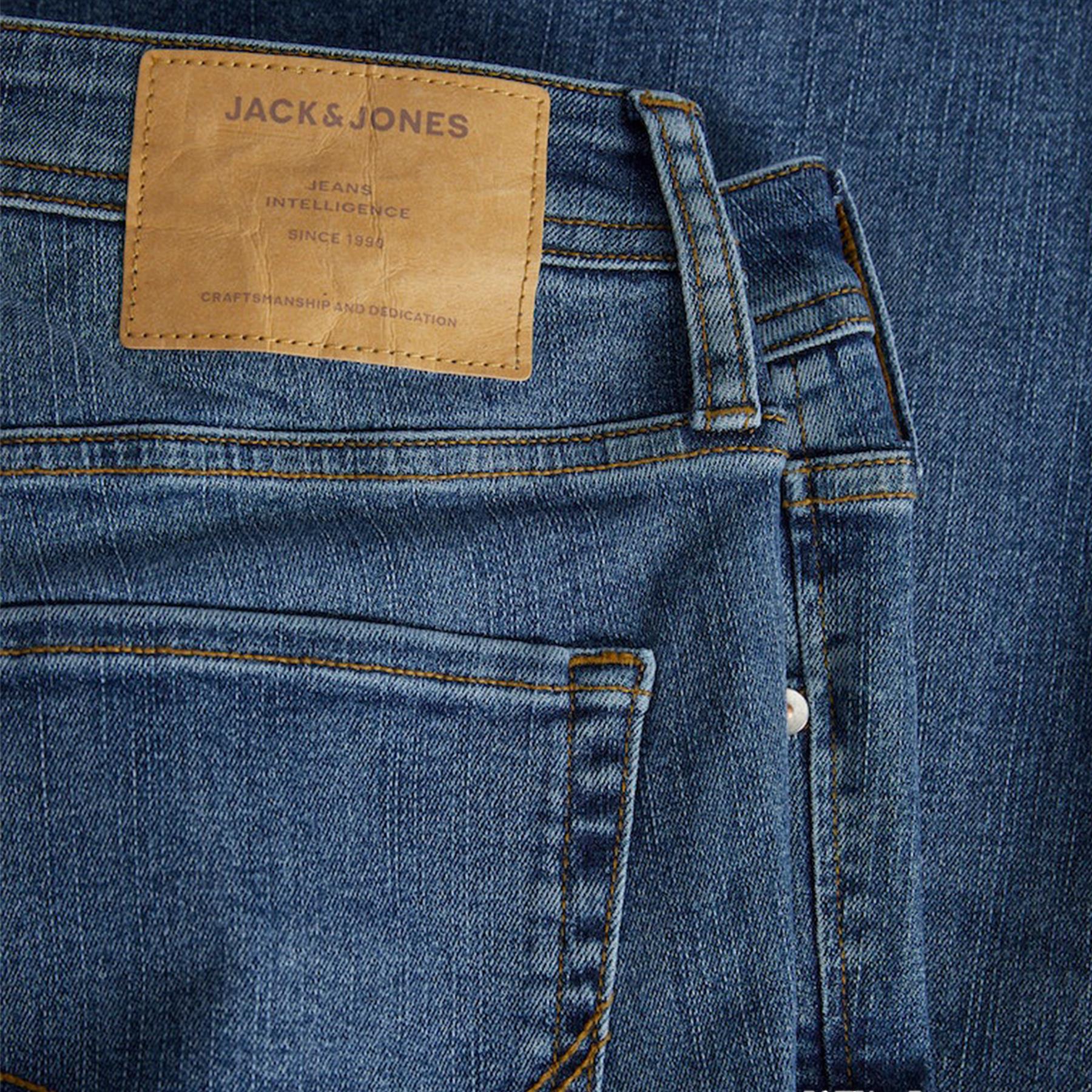 Jack & Jones Mens Slim Fit Blue Jeans Comfortable Denim Pant for Men, 28W to 38W - Picture 5 of 5