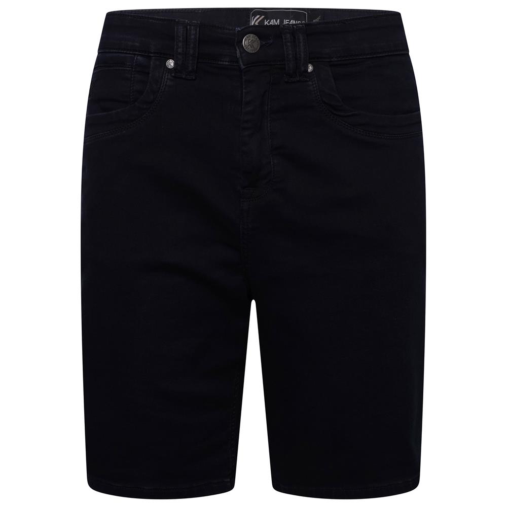 Kam Plus Size Denim Shorts for Men Classic Casual Jean Style with Stretch Shorts