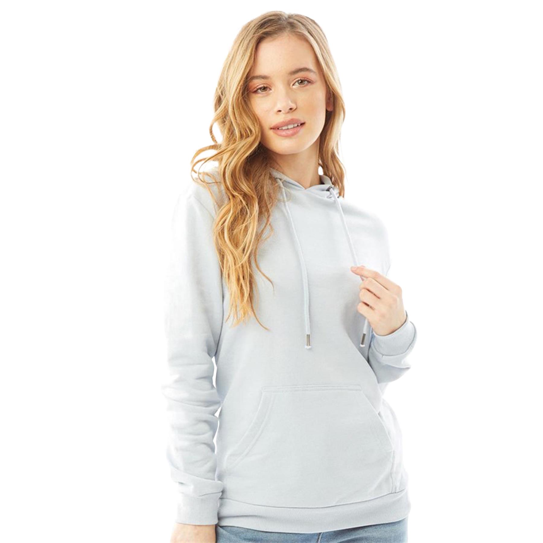 Brave Soul Womens Hoodie with Kangaroo Pocket, Ribbed Cuffs Plain Sweatshirts - Picture 17 of 26