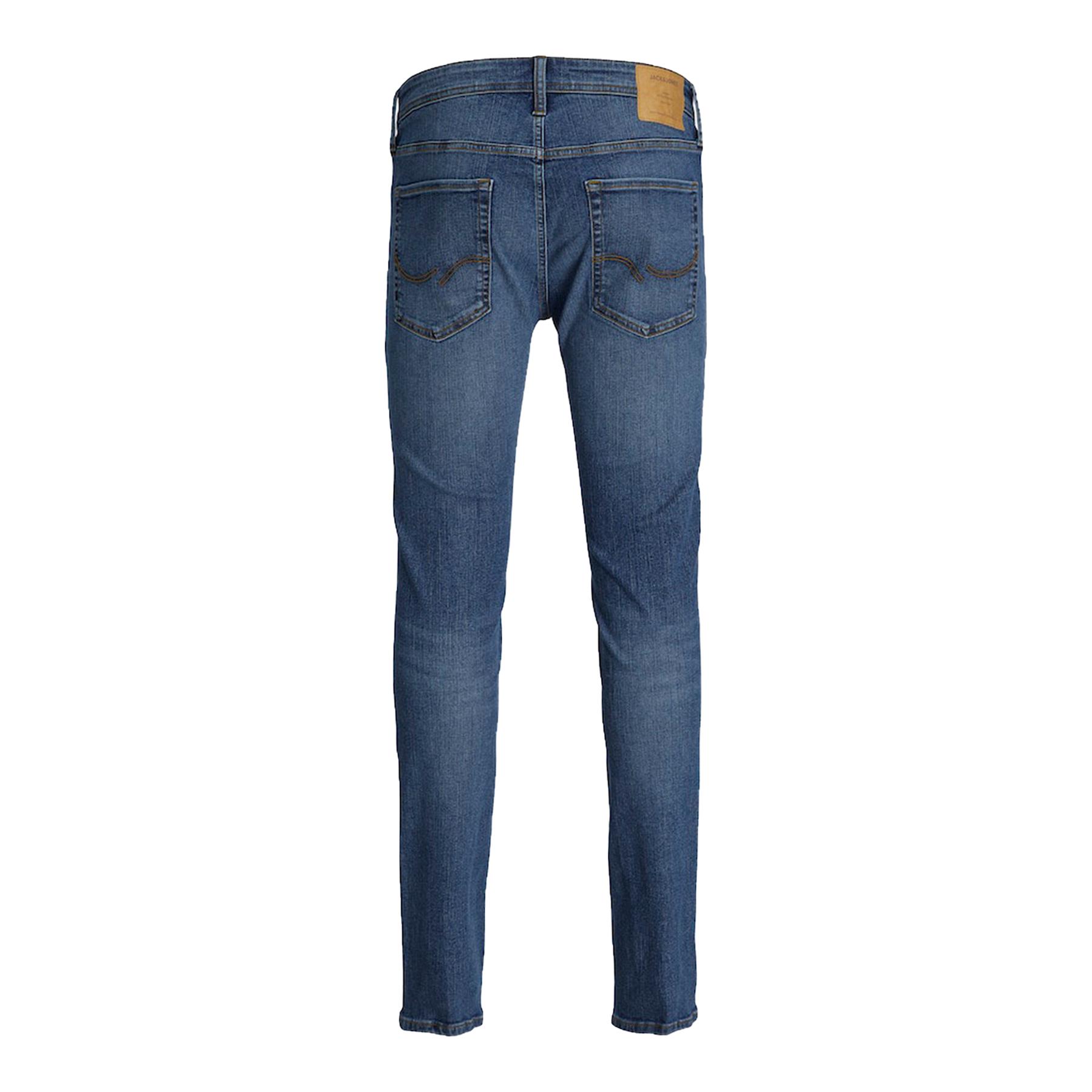 Jack & Jones Mens Slim Fit Blue Jeans Comfortable Denim Pant for Men, 28W to 38W - Picture 3 of 5