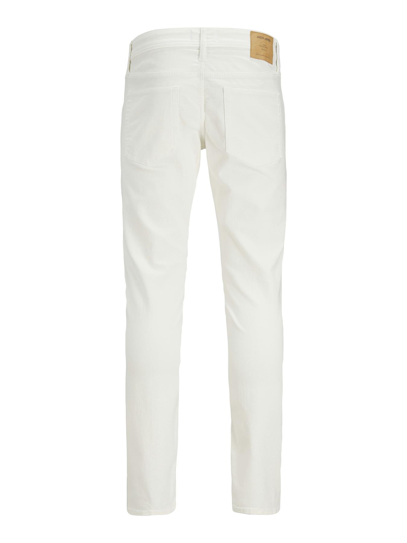 Jack & Jones Mens Slim Fit Jeans, Low Rise White Denim Jeans for Men UK, W28-W36