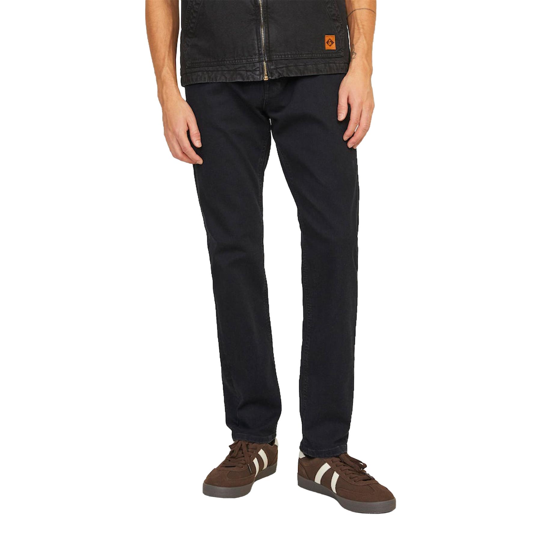 Jack & Jones Mens Black Jeans Comfort Fit Denim Pants for Men- 28 to 38 Waist - Picture 4 of 8
