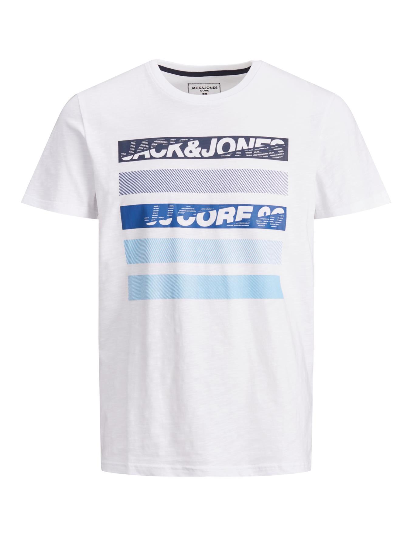 Men's Jack & Jones T-Shirts Regular Fit Short Sleeved Casual Cotton Logo Tee - Picture 10 of 13