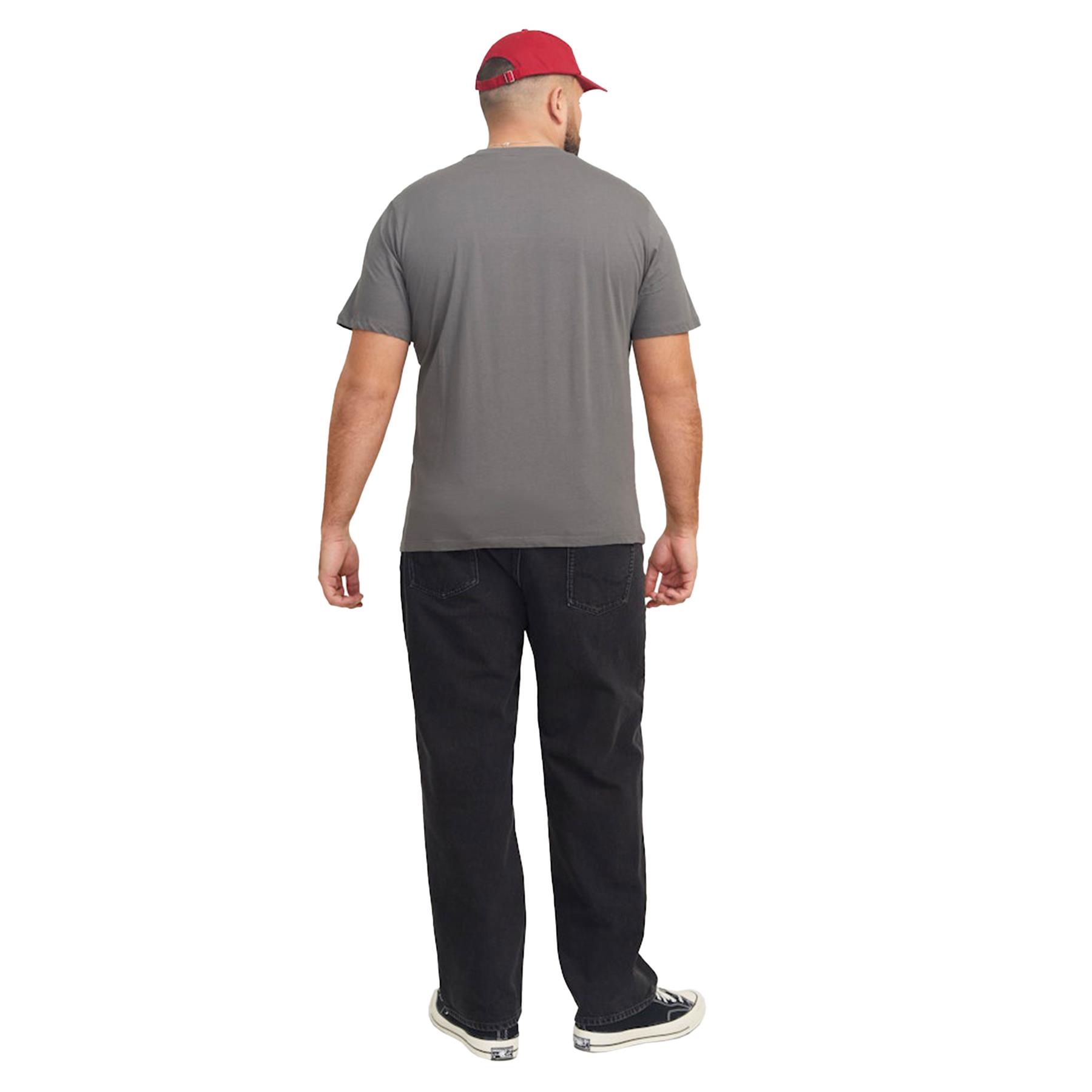 Jack & Jones Mens Plus Size Plain T-Shirt Short Sleeve Casual Cotton Tee for Men - Picture 27 of 29