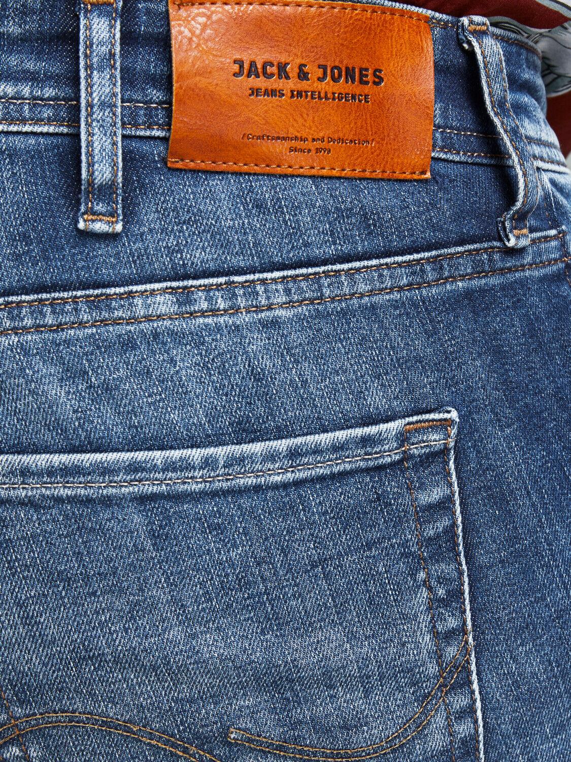 Jack & Jones Men's Big And Tall Jeans Blue 44-54 Regular Fit Denim Work Pants - Picture 7 of 8