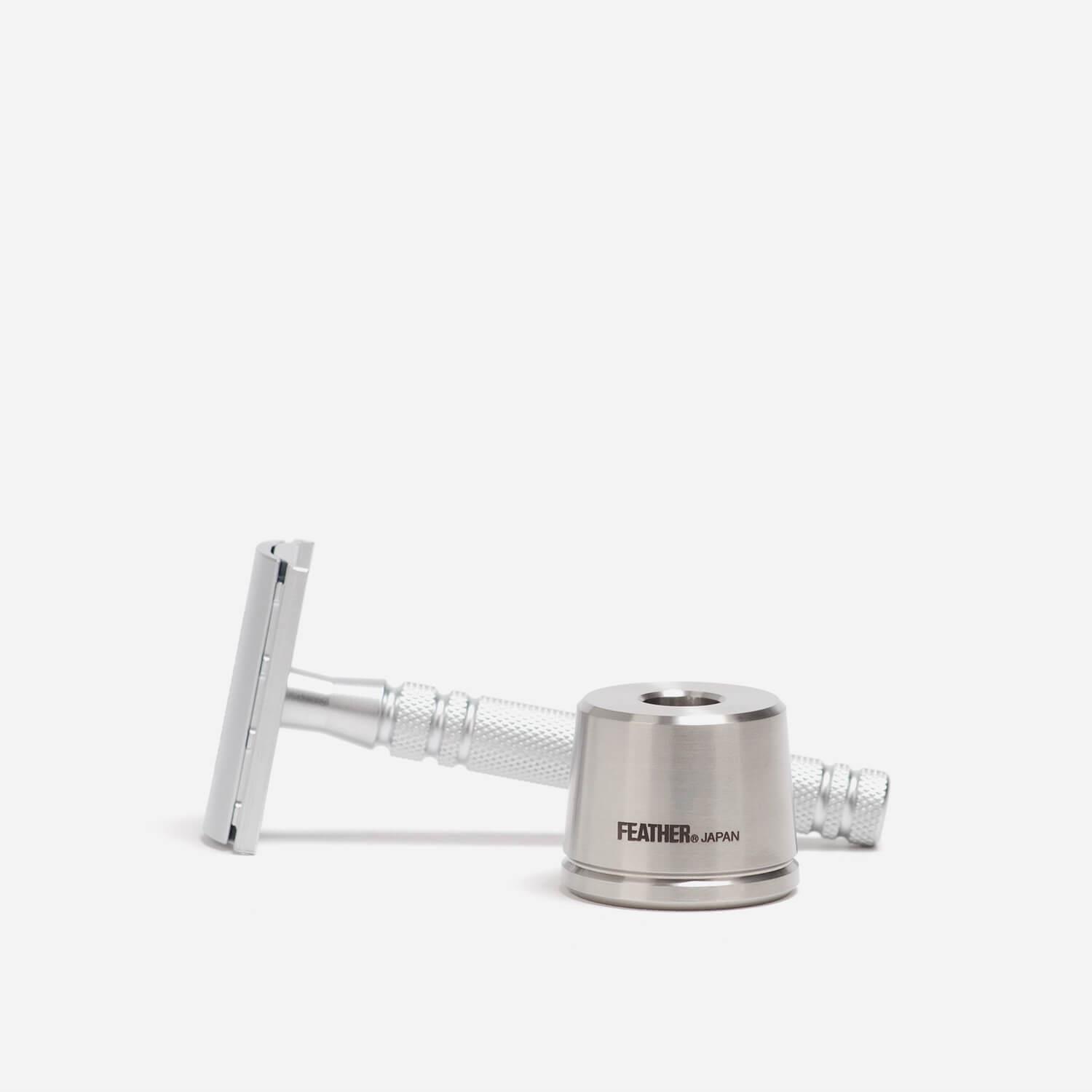 Feather ASD2S Double Edge Safety Razor & Stand (Stainless Steel) eBay