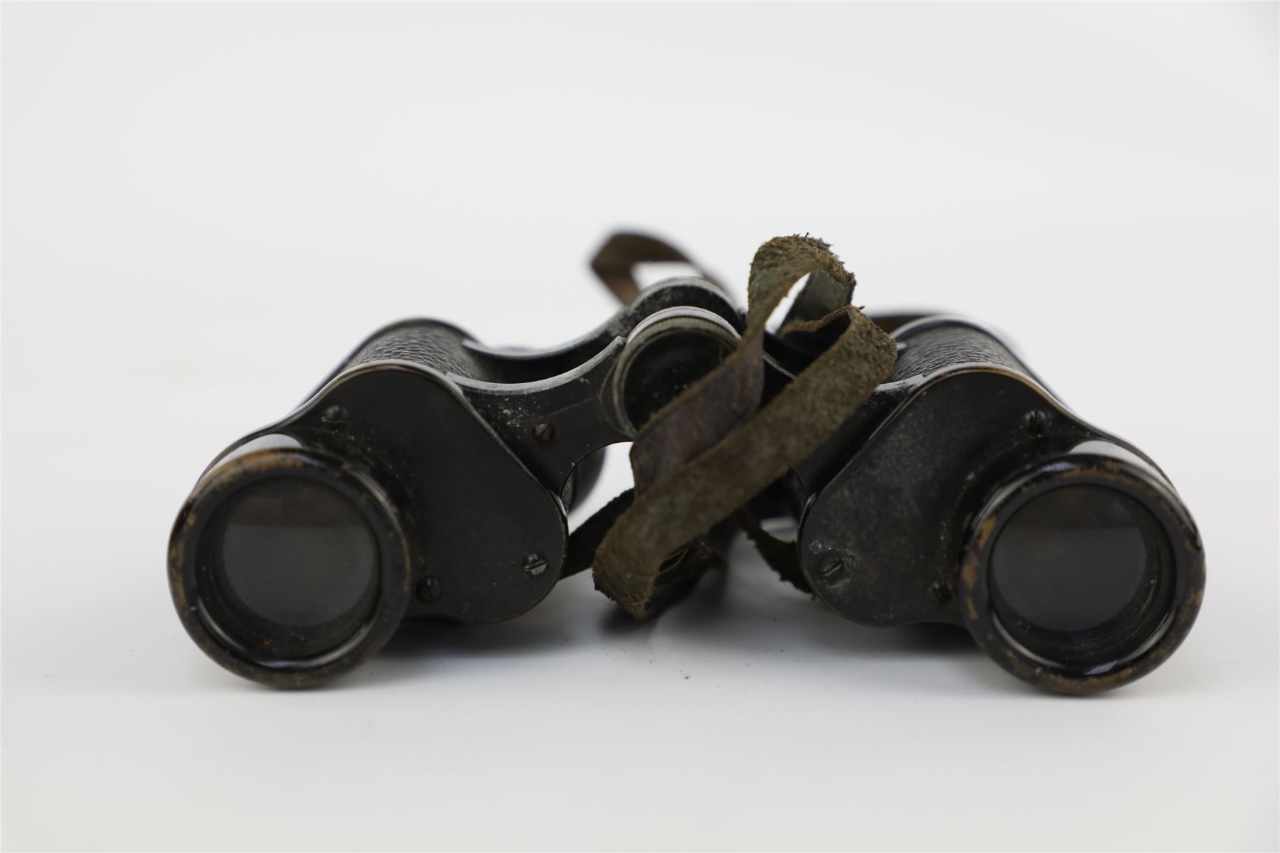 Antique WW1 Era Military CARL ZEISS JENA DF1 8x Binoculars in Leather