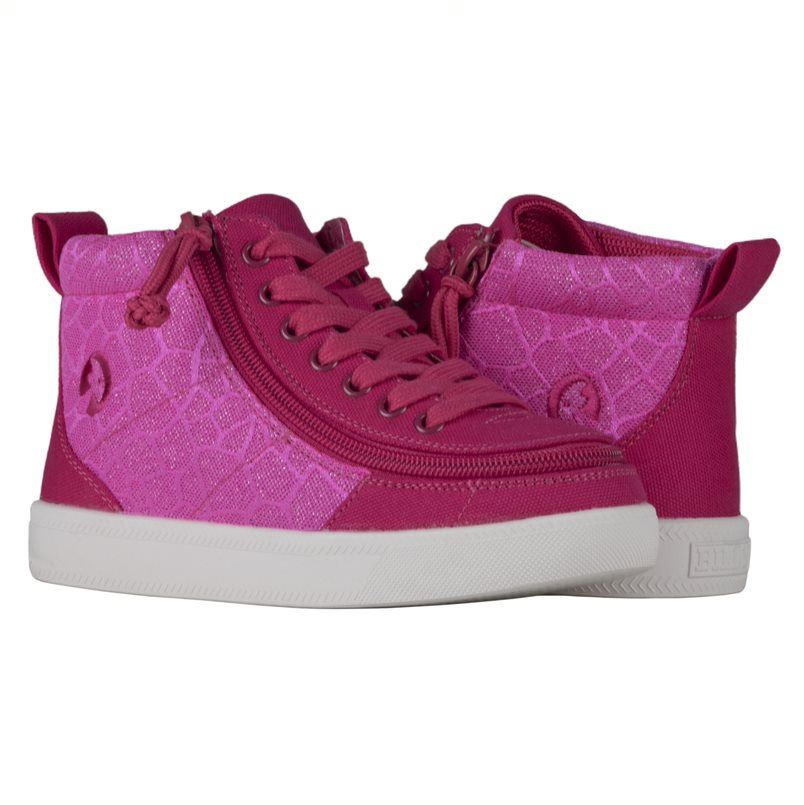 Billy Footwear Kids High Top Canvas Shoes – FlipTop Zip, Easy On/Off - Picture 24 of 34
