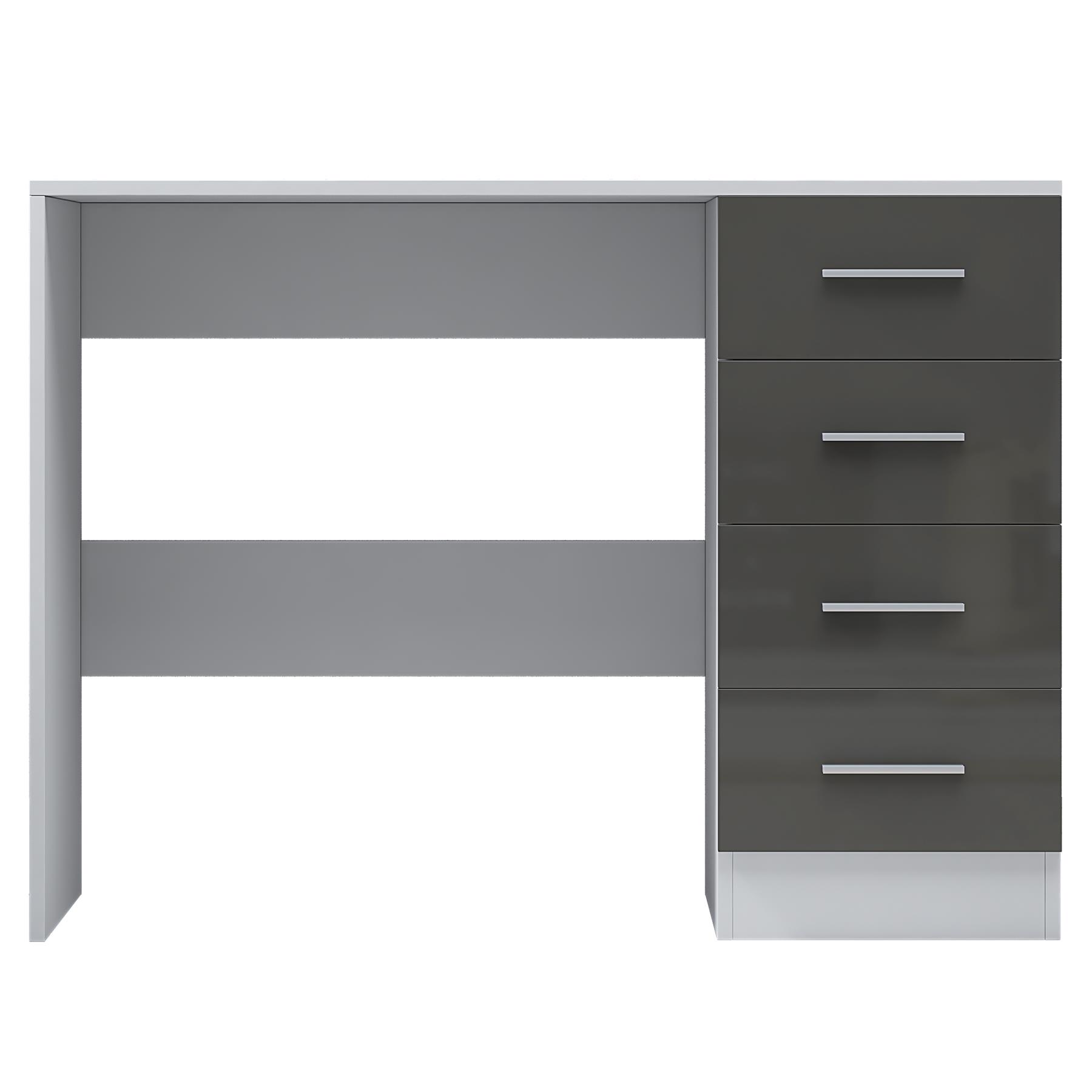 REFLECT Gloss Bedroom Furniture 4 Drawer Dressing Table Desk - 4 Colour Options - Picture 19 of 29
