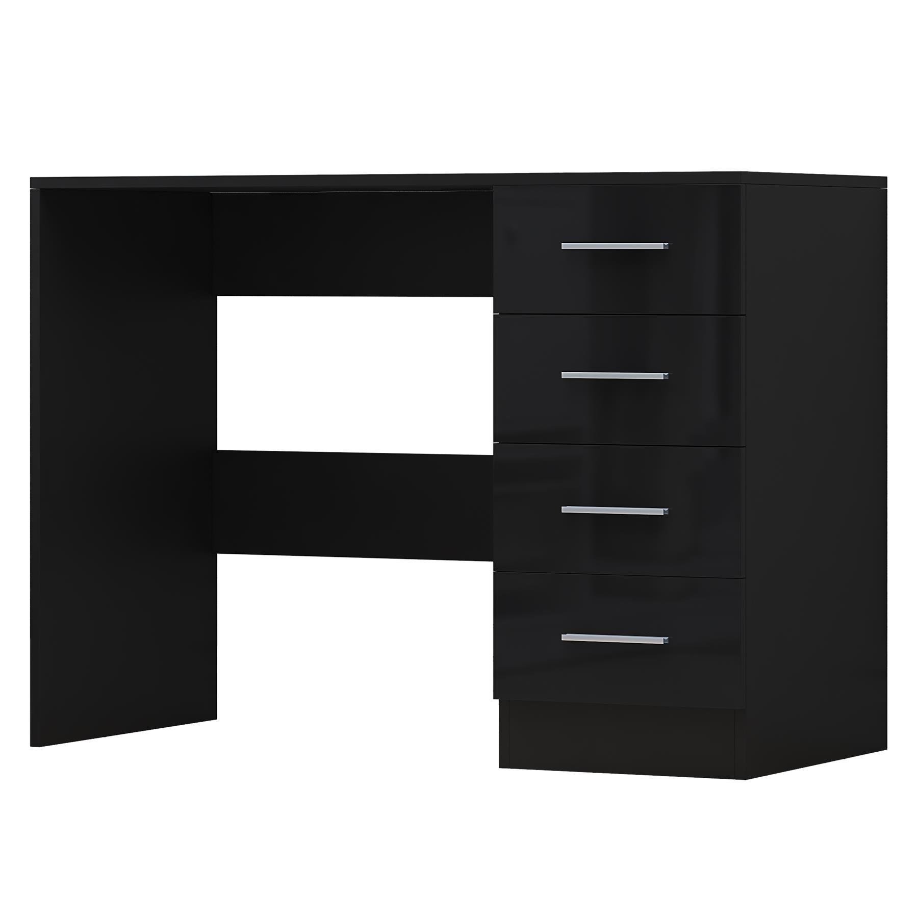 REFLECT Gloss Bedroom Furniture 4 Drawer Dressing Table Desk - 4 Colour Options - Picture 4 of 29