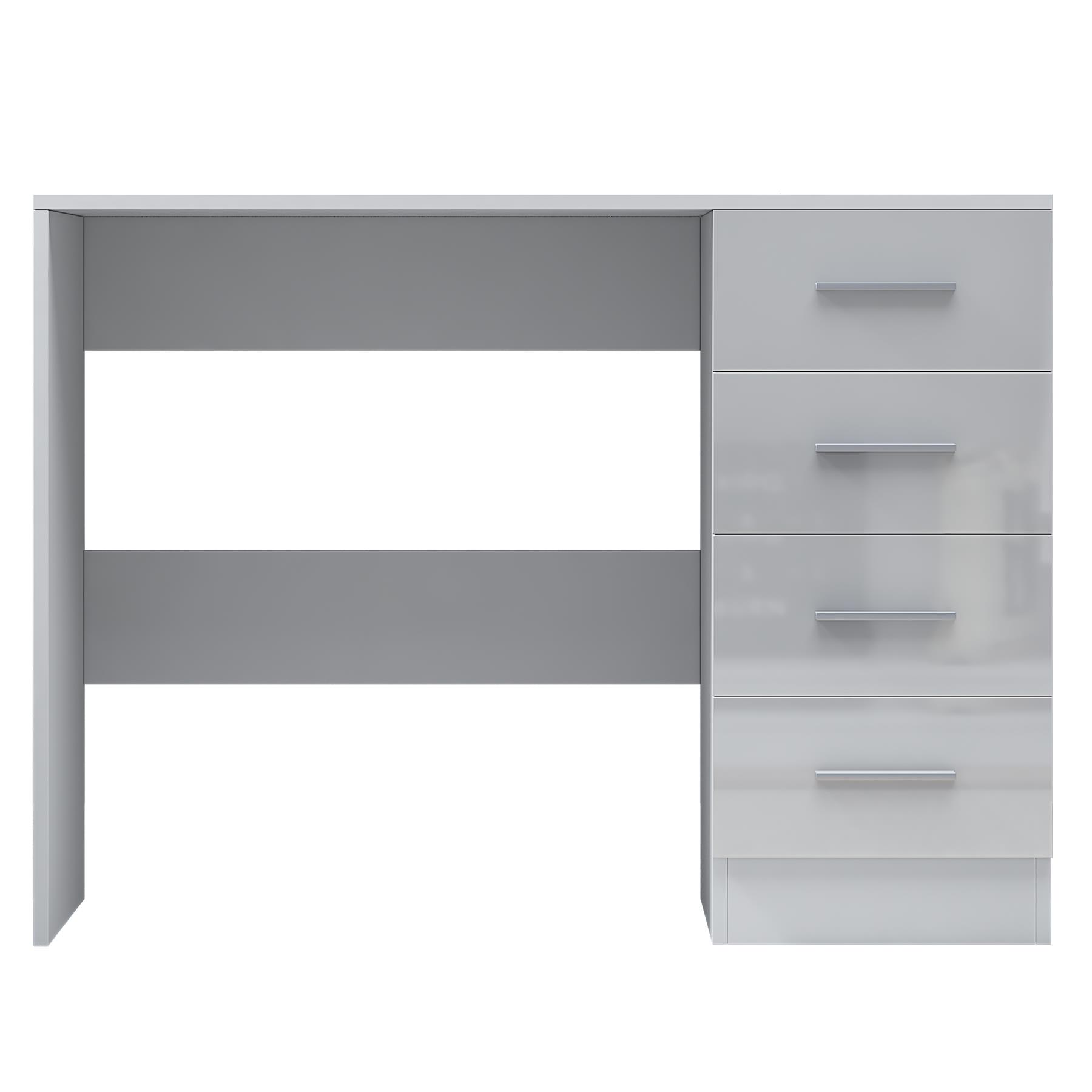 REFLECT Gloss Bedroom Furniture 4 Drawer Dressing Table Desk - 4 Colour Options - Picture 26 of 29