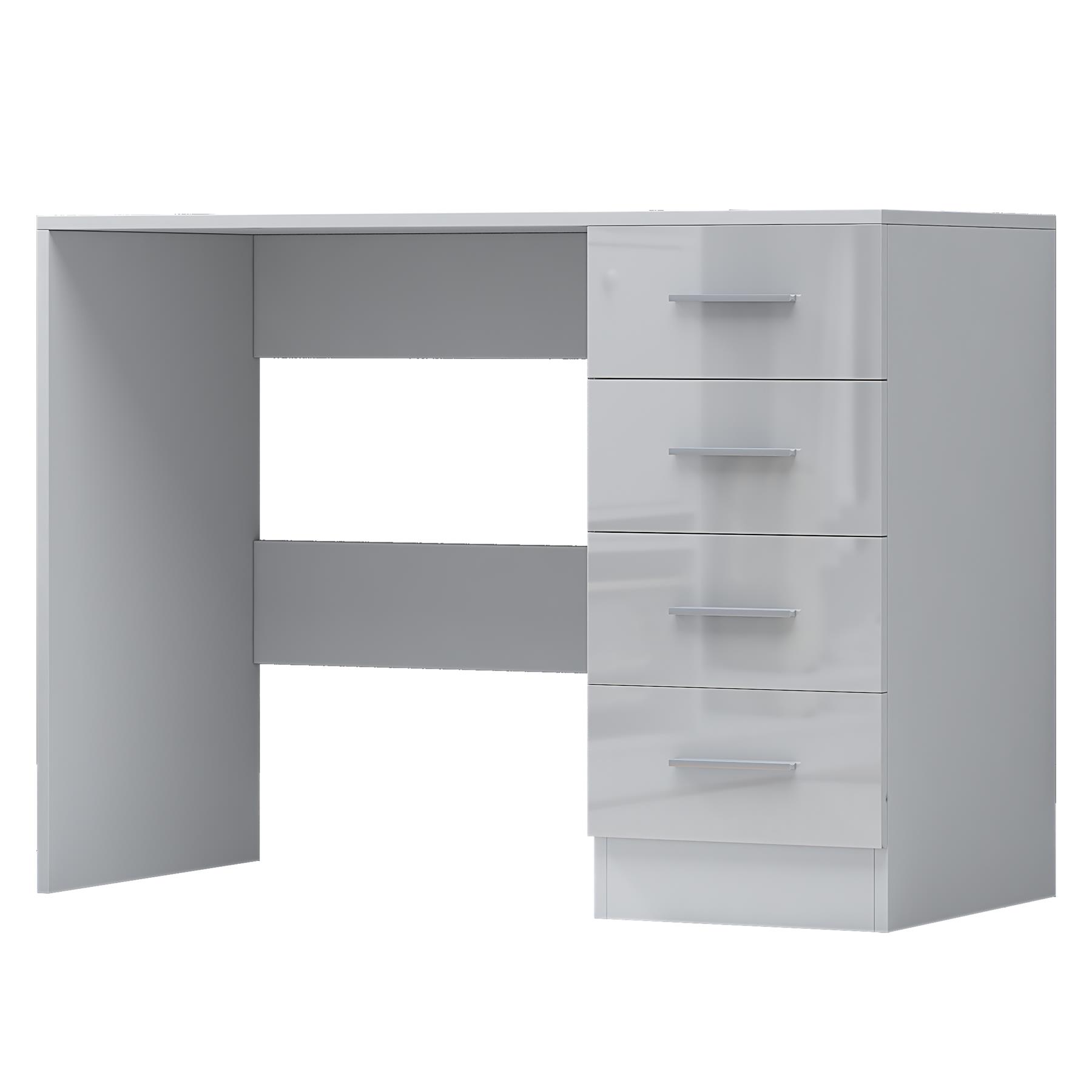 REFLECT Gloss Bedroom Furniture 4 Drawer Dressing Table Desk - 4 Colour Options - Picture 25 of 29