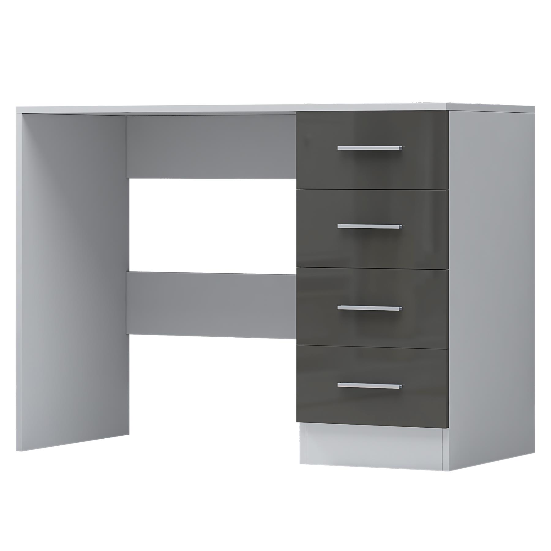 REFLECT Gloss Bedroom Furniture 4 Drawer Dressing Table Desk - 4 Colour Options - Picture 18 of 29
