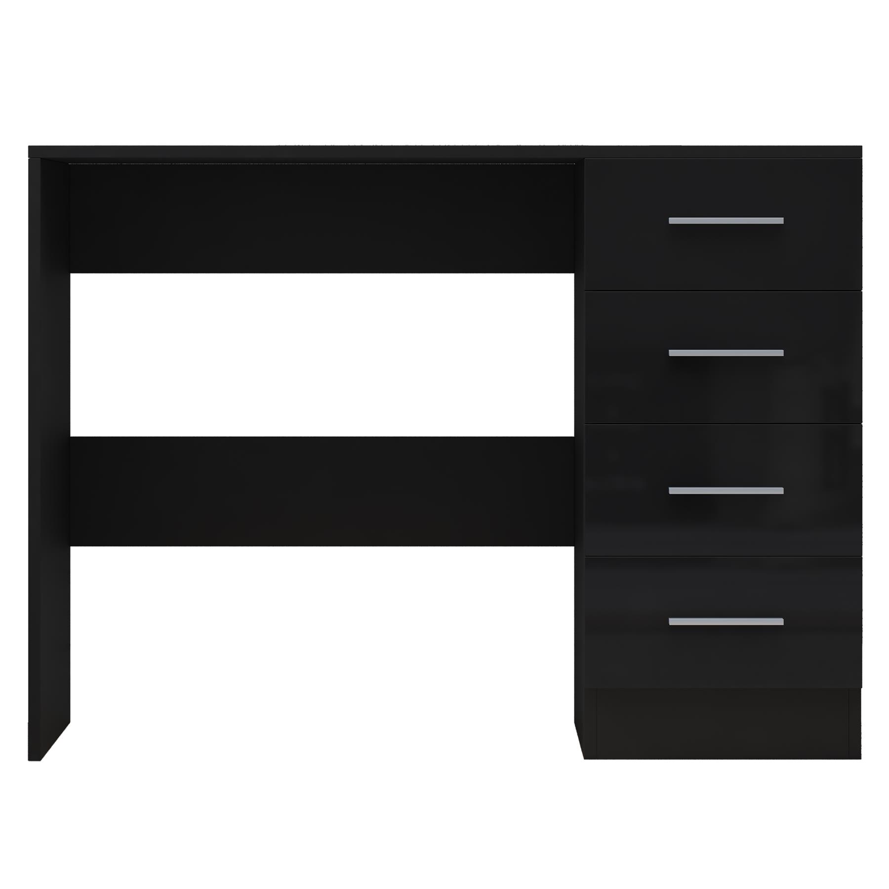 REFLECT Gloss Bedroom Furniture 4 Drawer Dressing Table Desk - 4 Colour Options - Picture 5 of 29