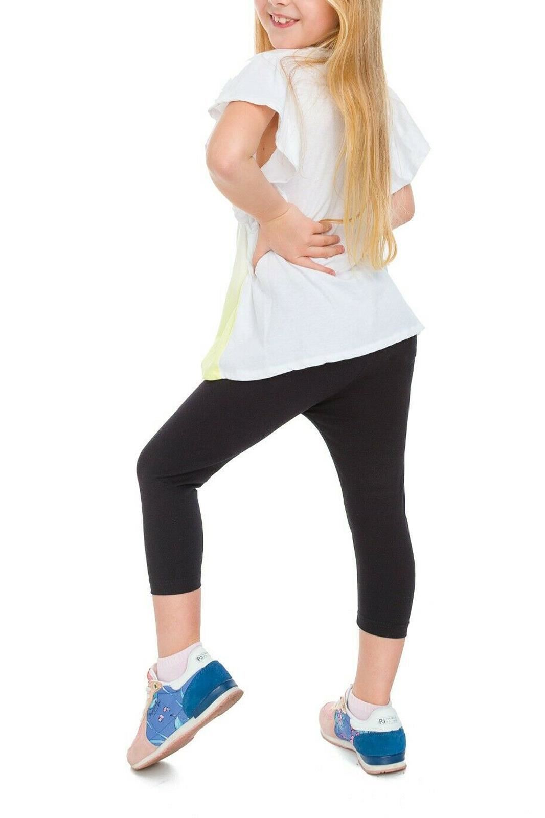 Cropped Black 3/4 Sport Leggings - Just $3