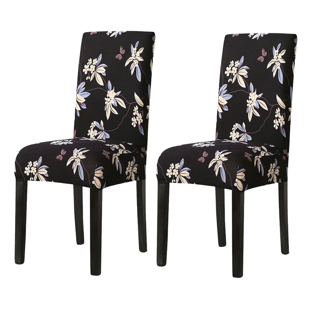 Funda Silla Comedor Elástica Floral Funda Asiento Banquete Boda