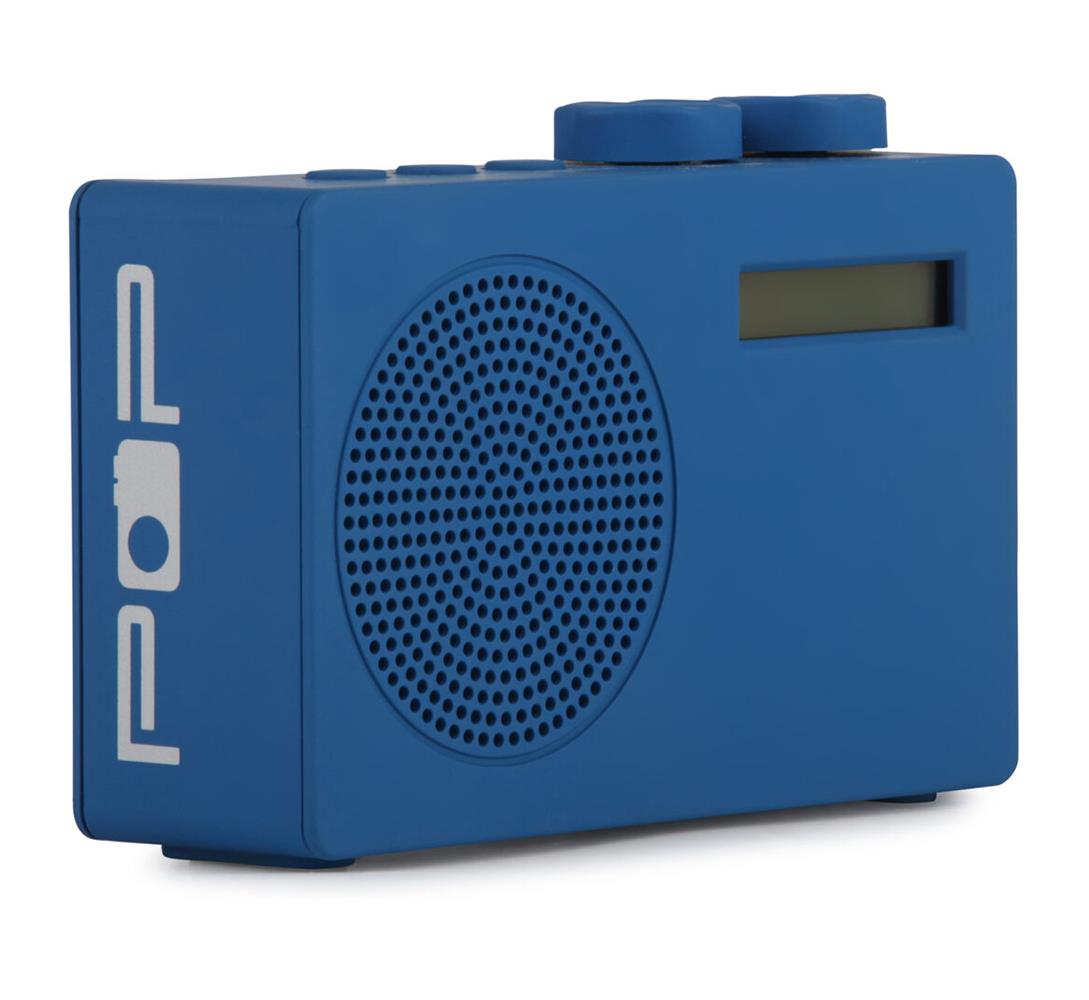 Pop Original DAB+/FM Portable Digital Radio Blue 3.5 mm Monotone With