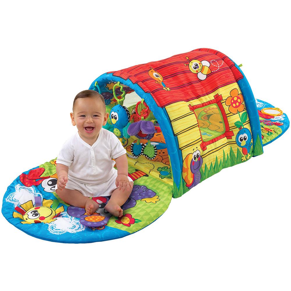 Playgro Puppy Playtime Reversible Tunnel Baby Activity Gym 0 Months